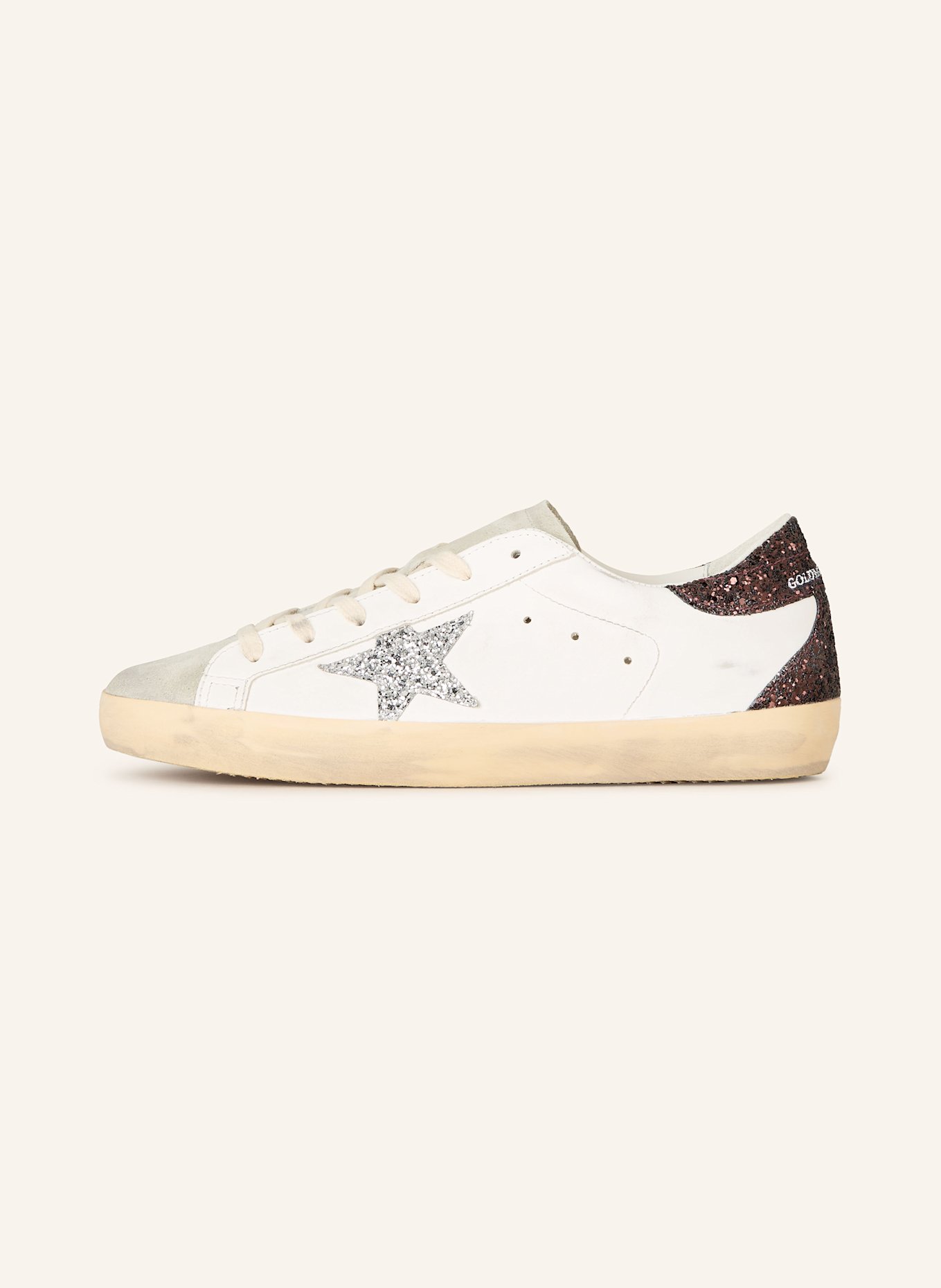 GOLDEN GOOSE Sneaker SUPER-STAR: ECRU / WEISS
