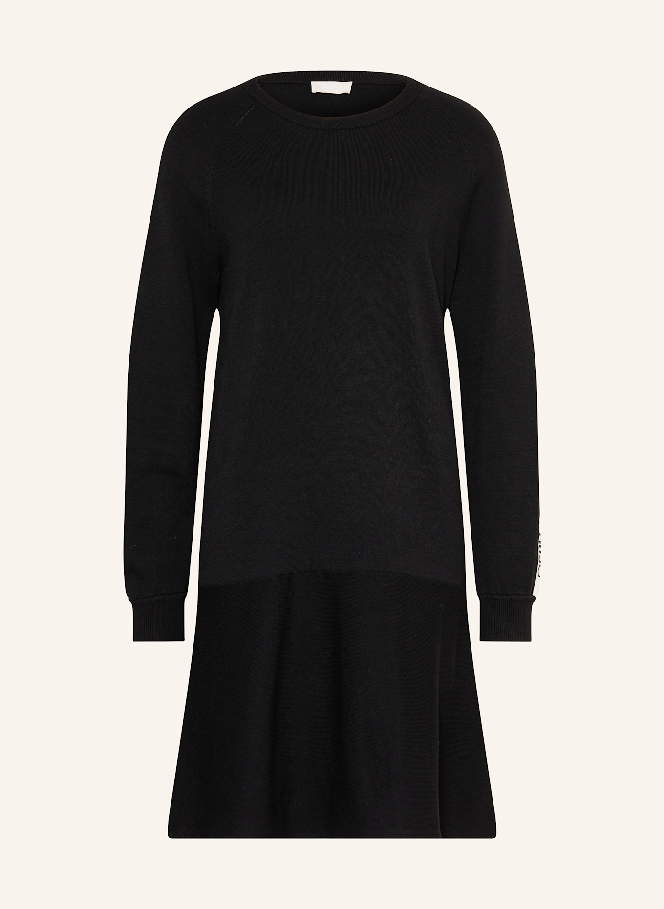 LIU JO Strickkleid: SCHWARZ / WEISS