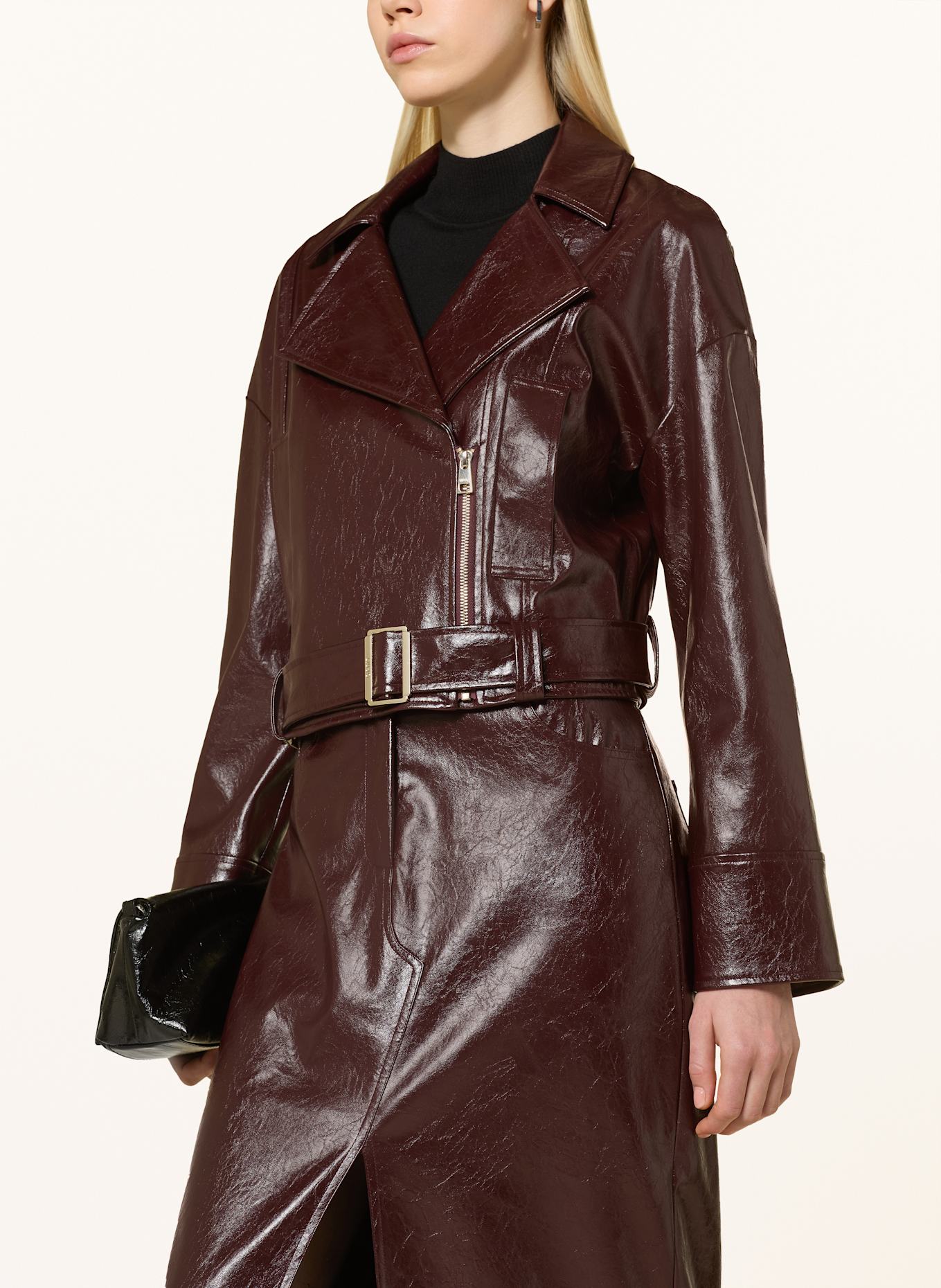 LIU JO Jacke in Lederoptik: DUNKELROT