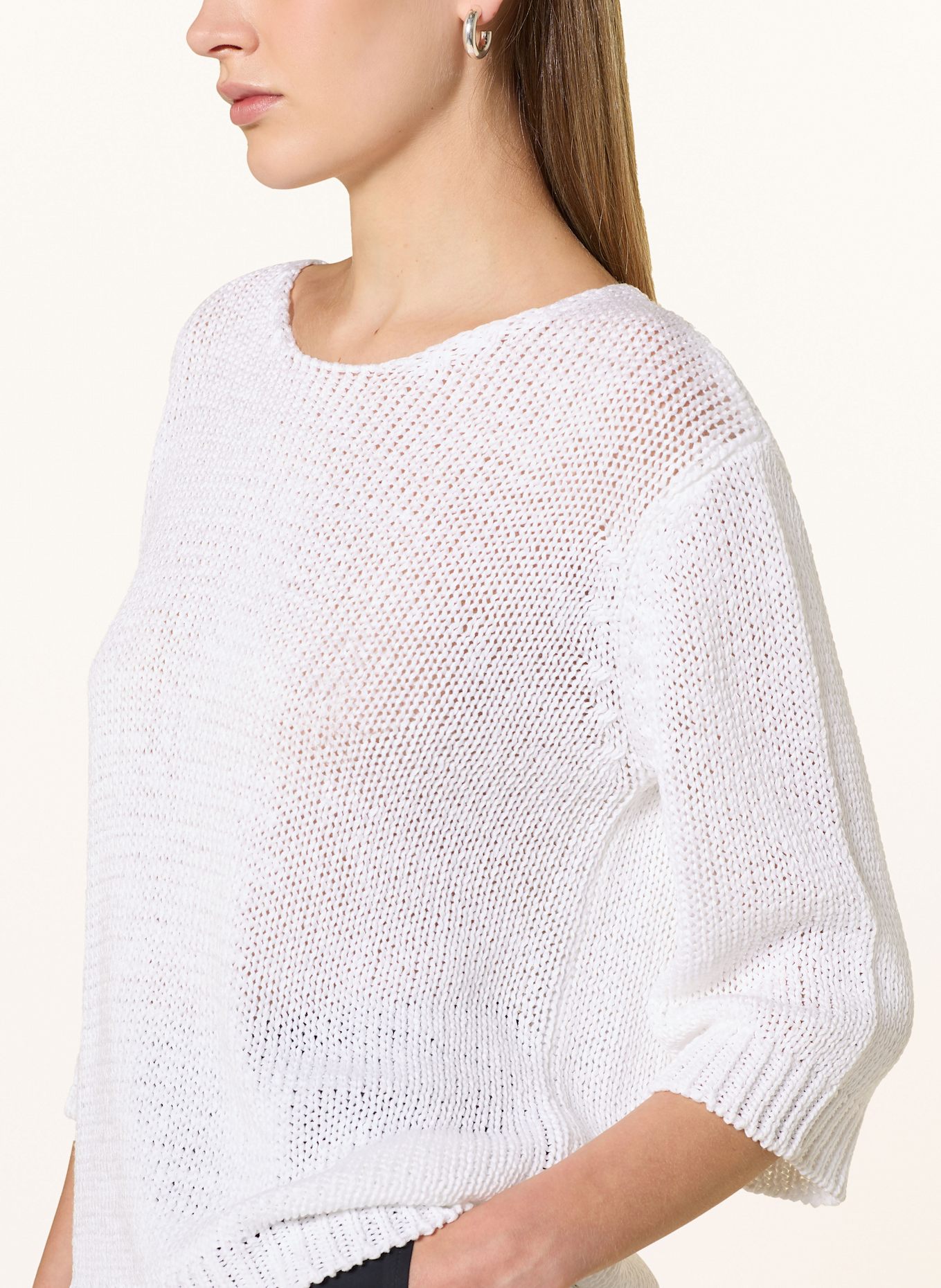 CINQUE Pullover CIBANDI mit 3/4-Arm: WEISS
