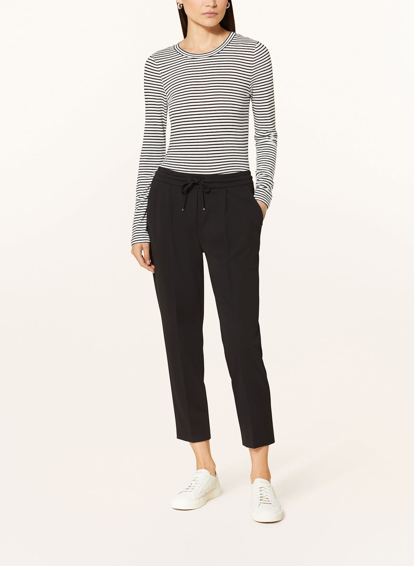 LUISA CERANO Longsleeve: SCHWARZ / ECRU