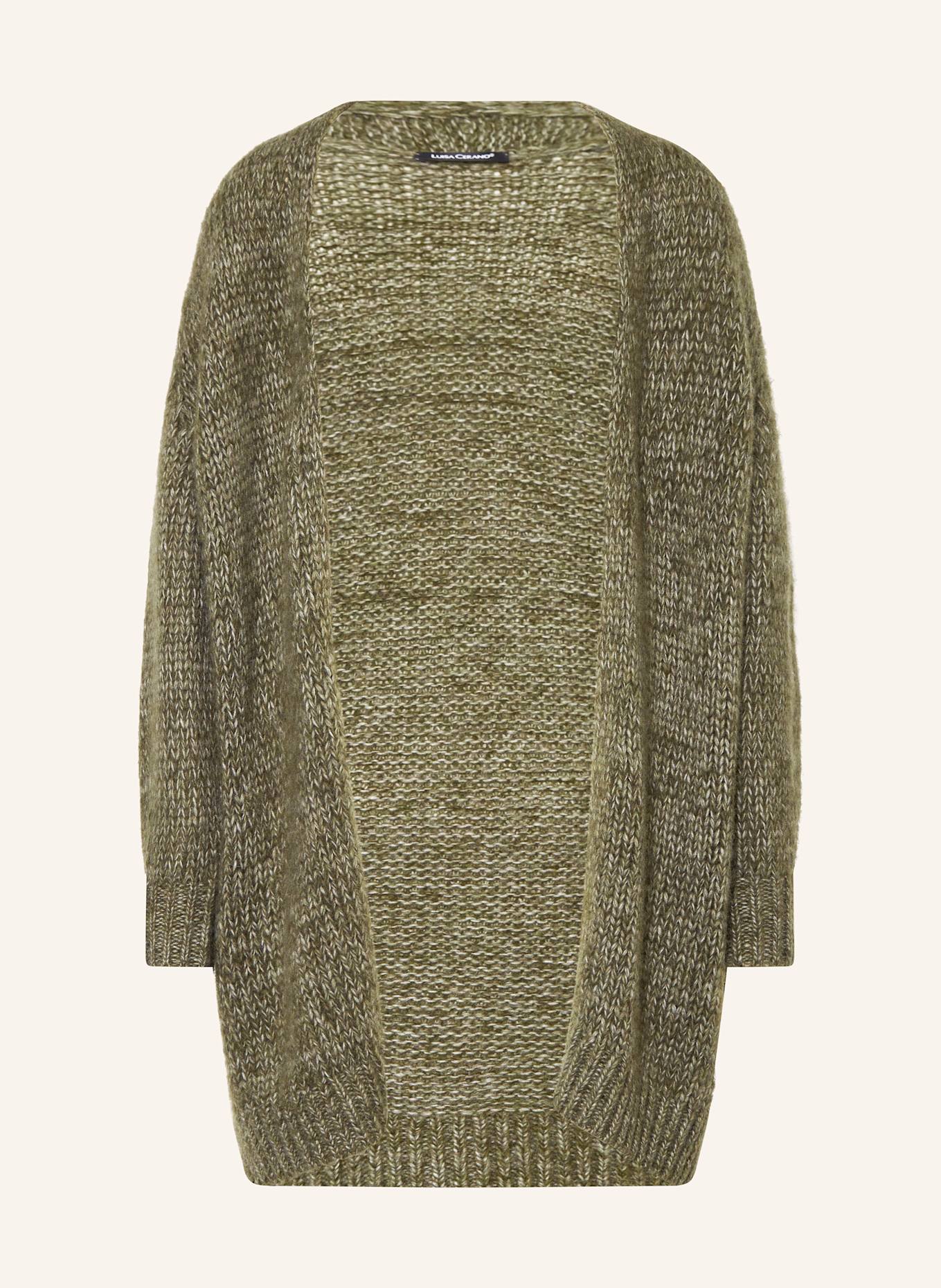 LUISA CERANO Strickhülle mit Alpaka: KHAKI
