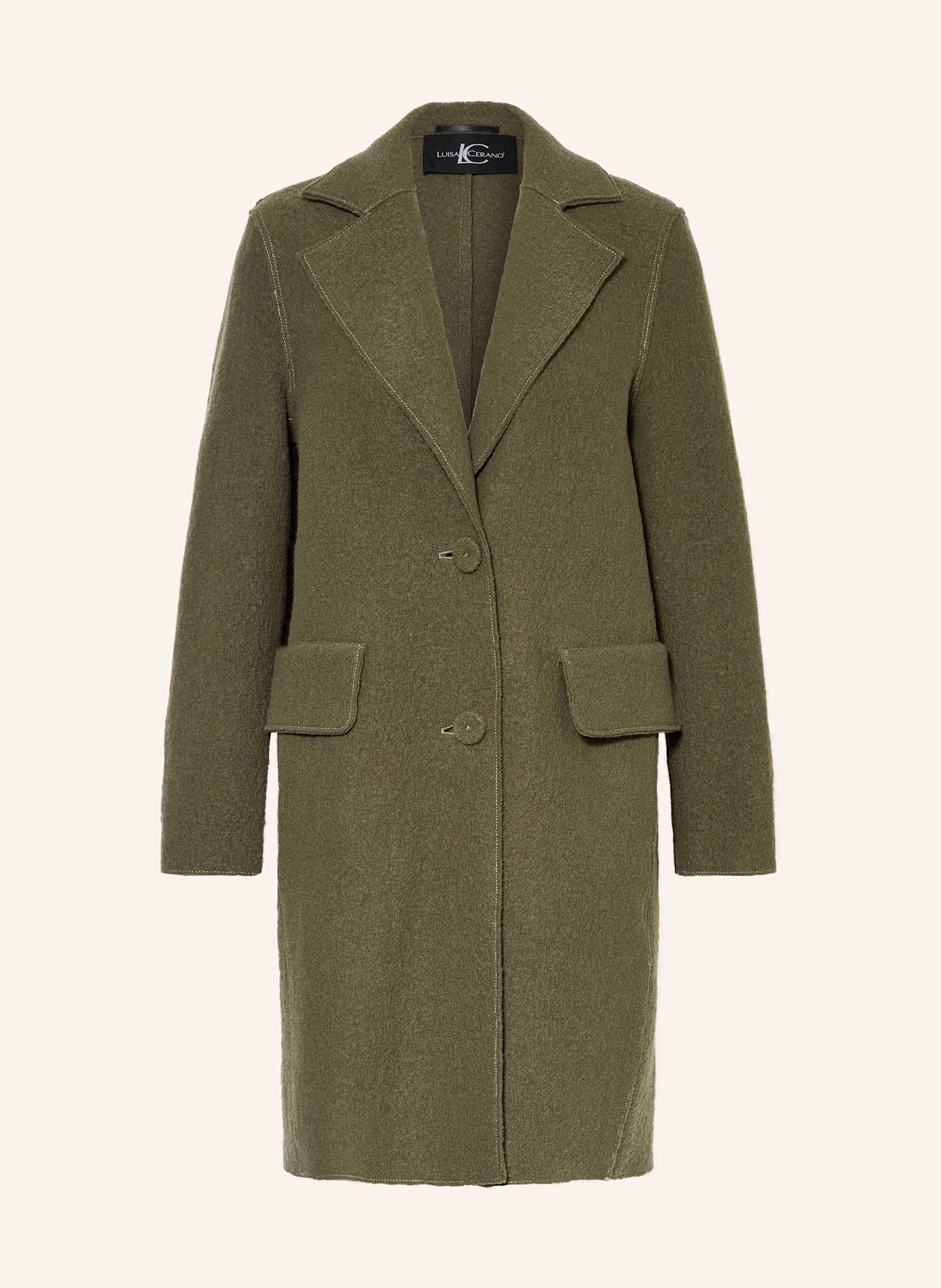 LUISA CERANO Wollmantel: KHAKI