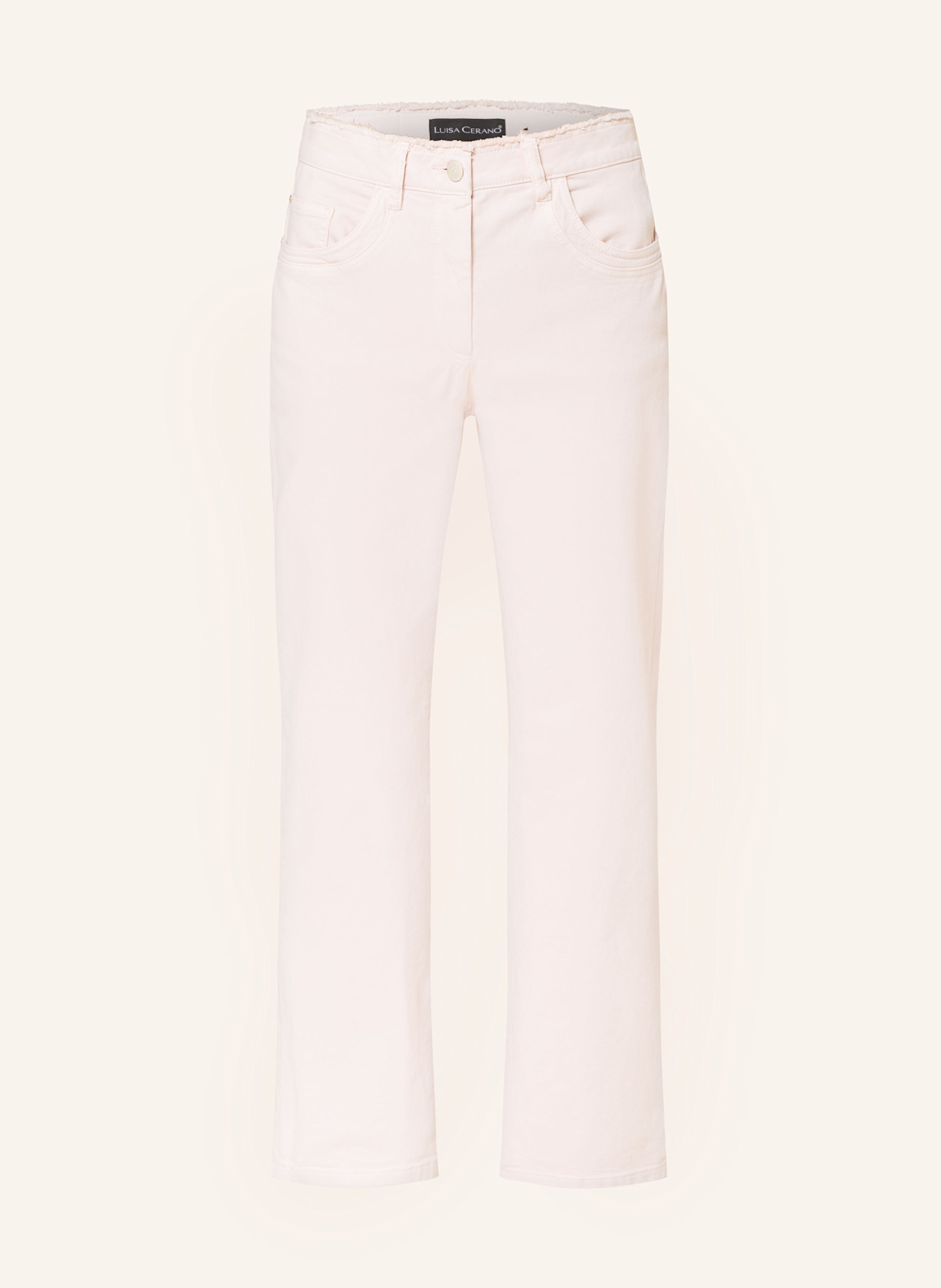 LUISA CERANO Straight Jeans: ROSÉGOLD