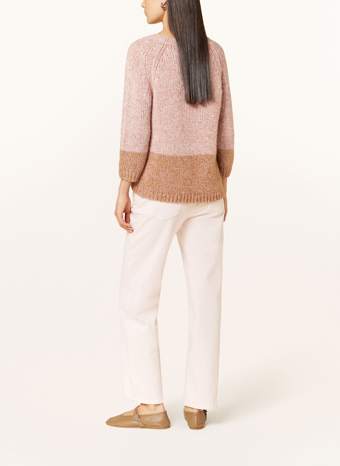 LUISA CERANO Straight Jeans: ROSÉGOLD