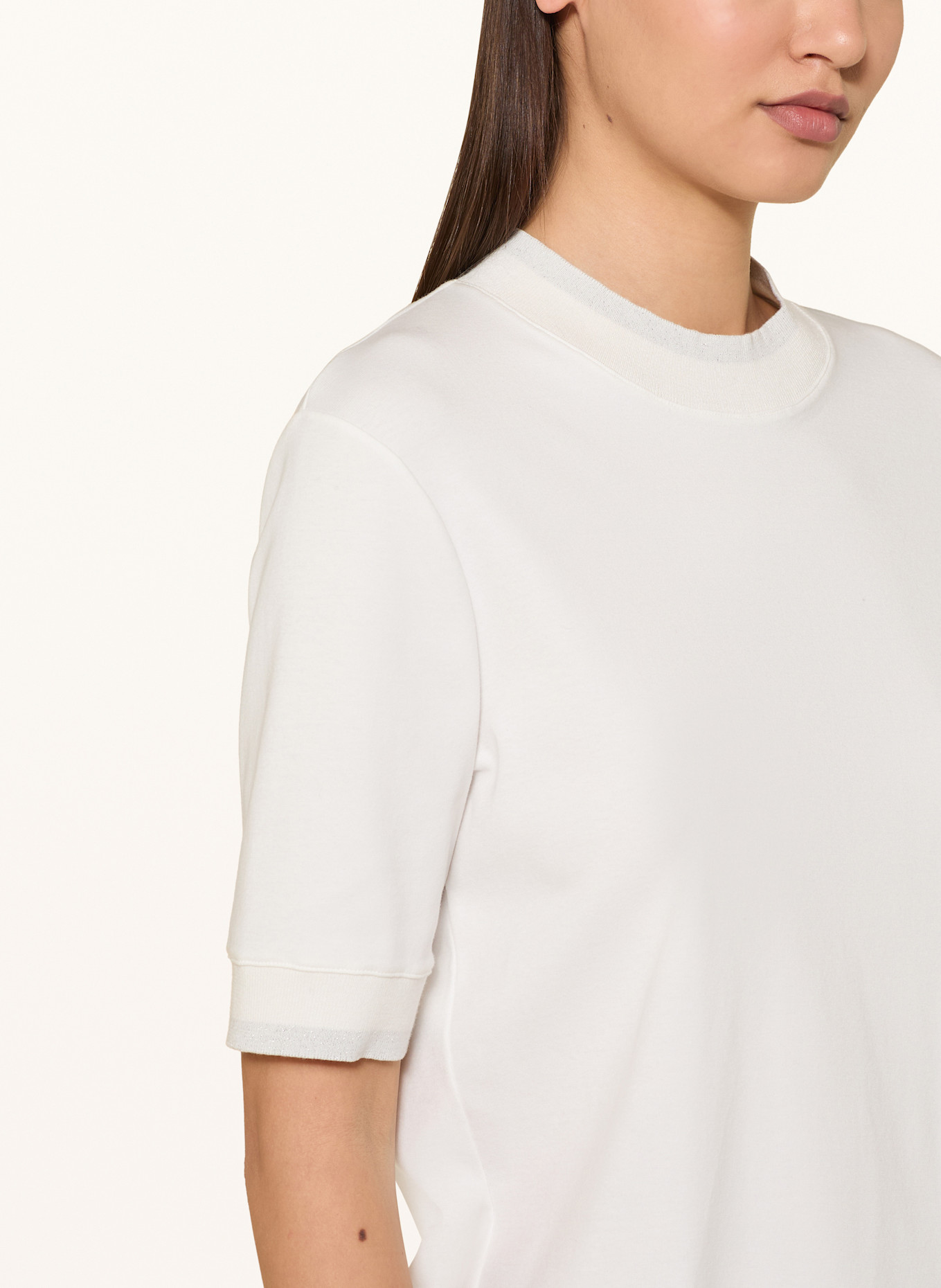 MARC CAIN T-Shirt mit Glitzergarn: 110 off