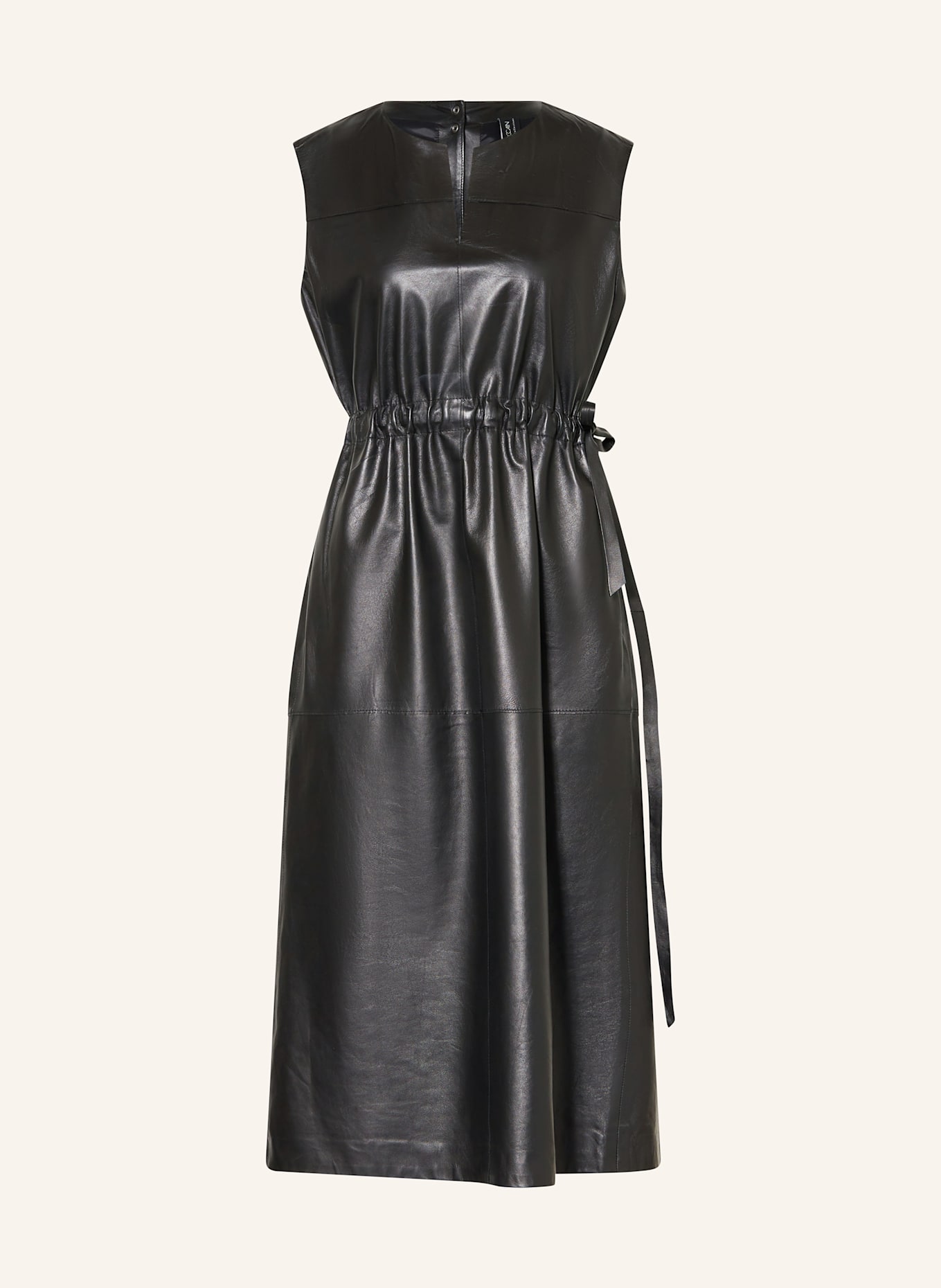 MARC CAIN Lederkleid: 900 BLACK