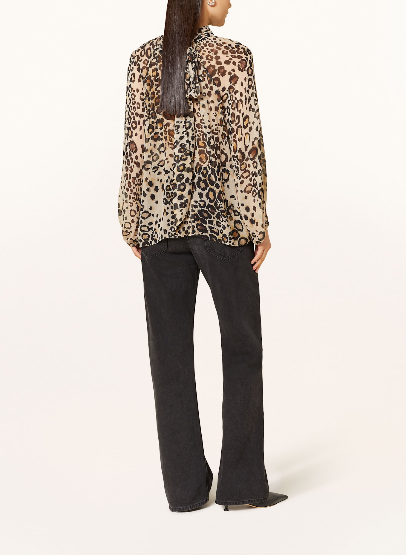 MARC CAIN Schluppenbluse: 606 soft cappuccino