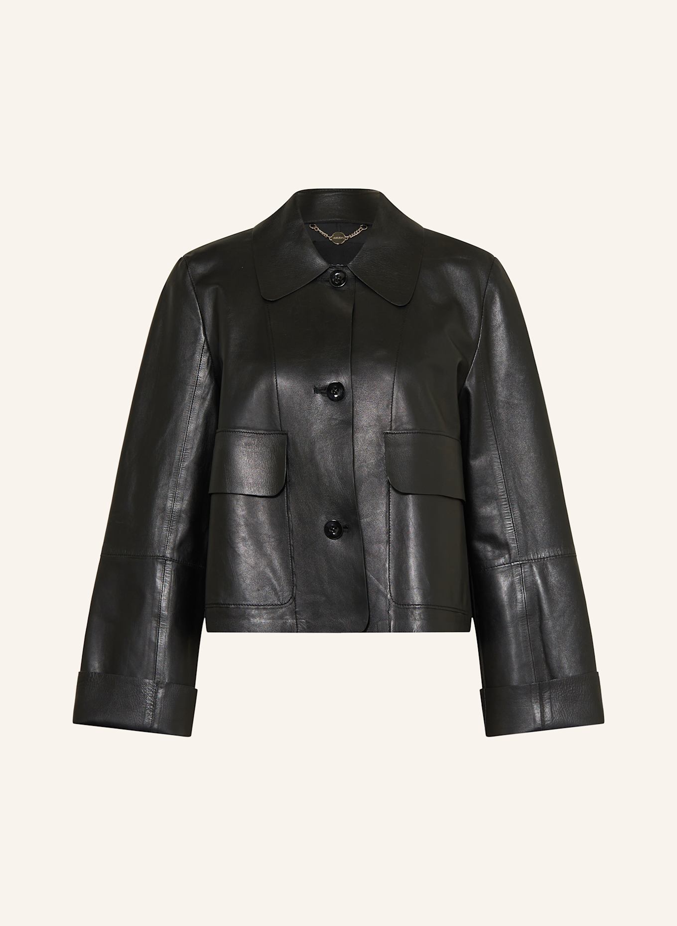 MARC CAIN Lederjacke: 900 BLACK