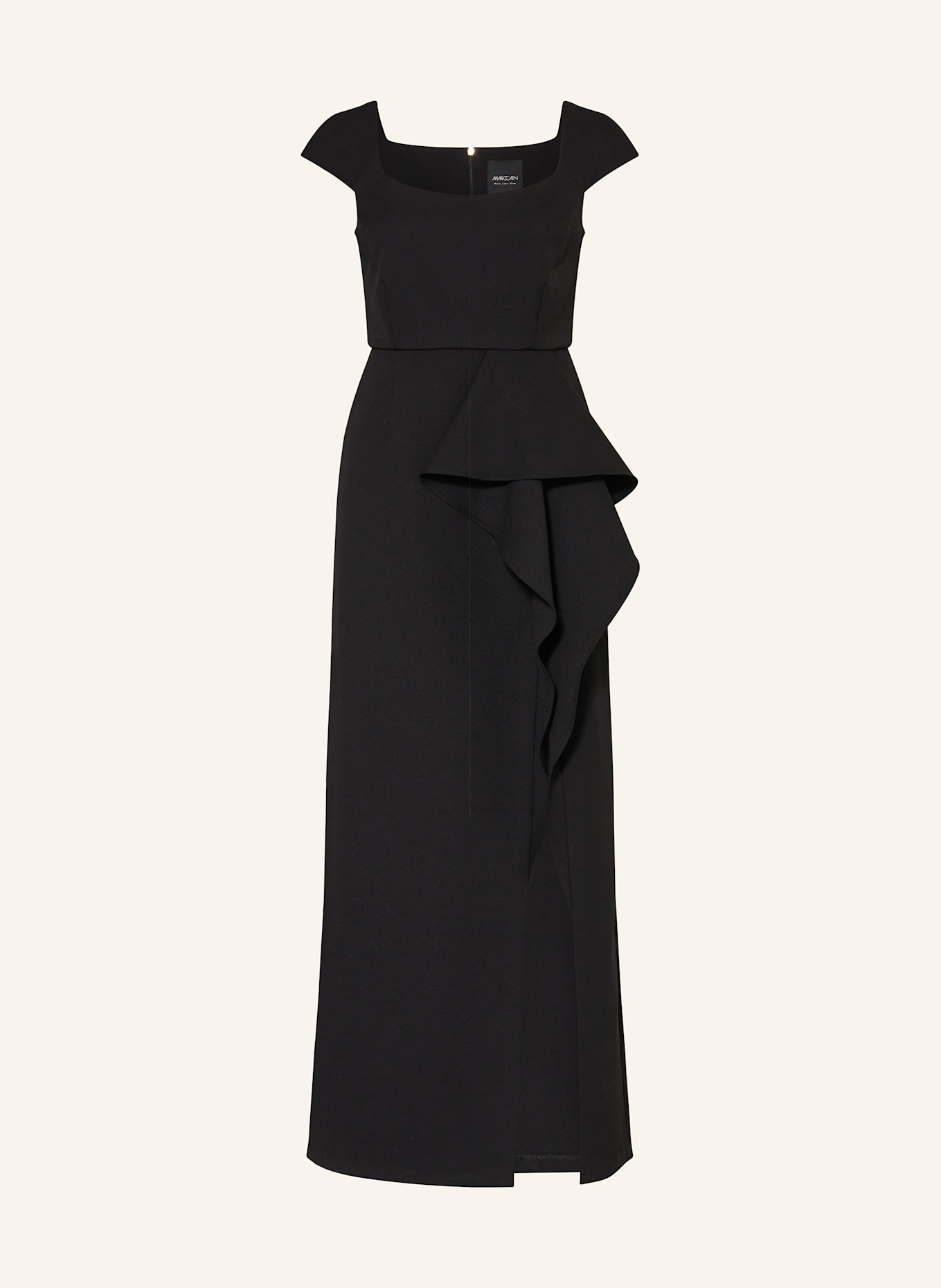 MARC CAIN Kleid mit Volants: 900 BLACK
