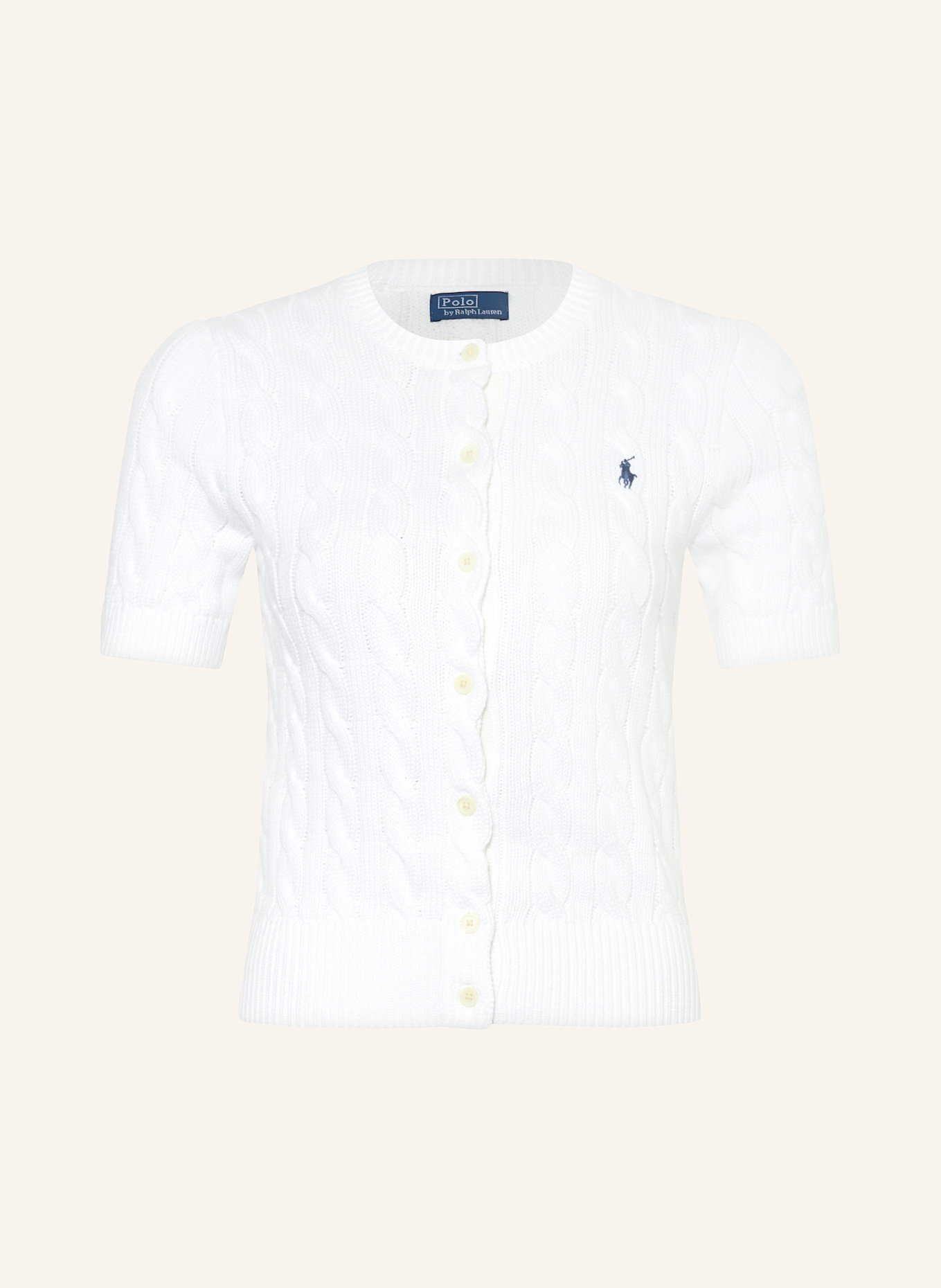 POLO RALPH LAUREN Strickjacke: WEISS