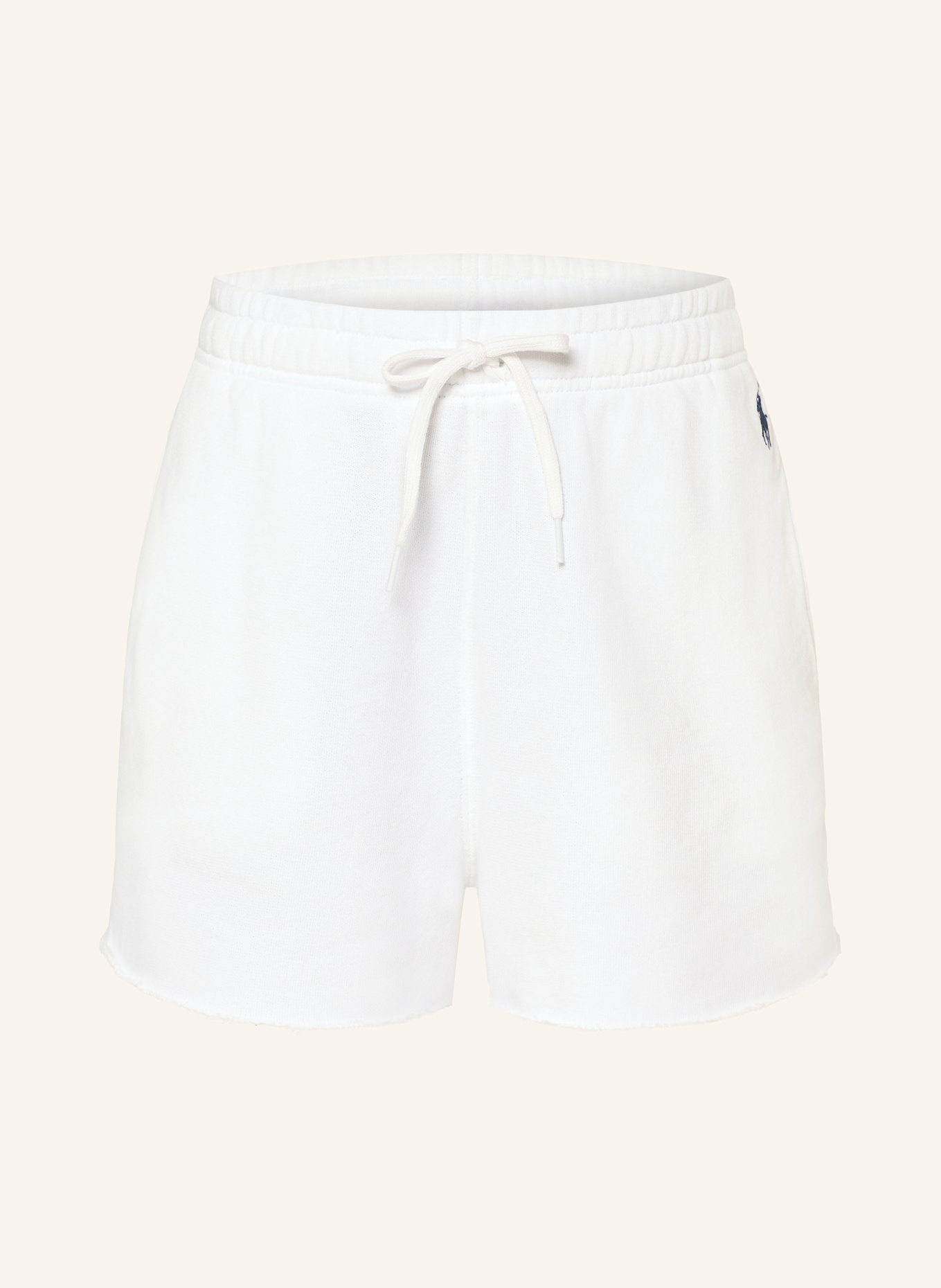 POLO RALPH LAUREN Sweat shorts: WHITE