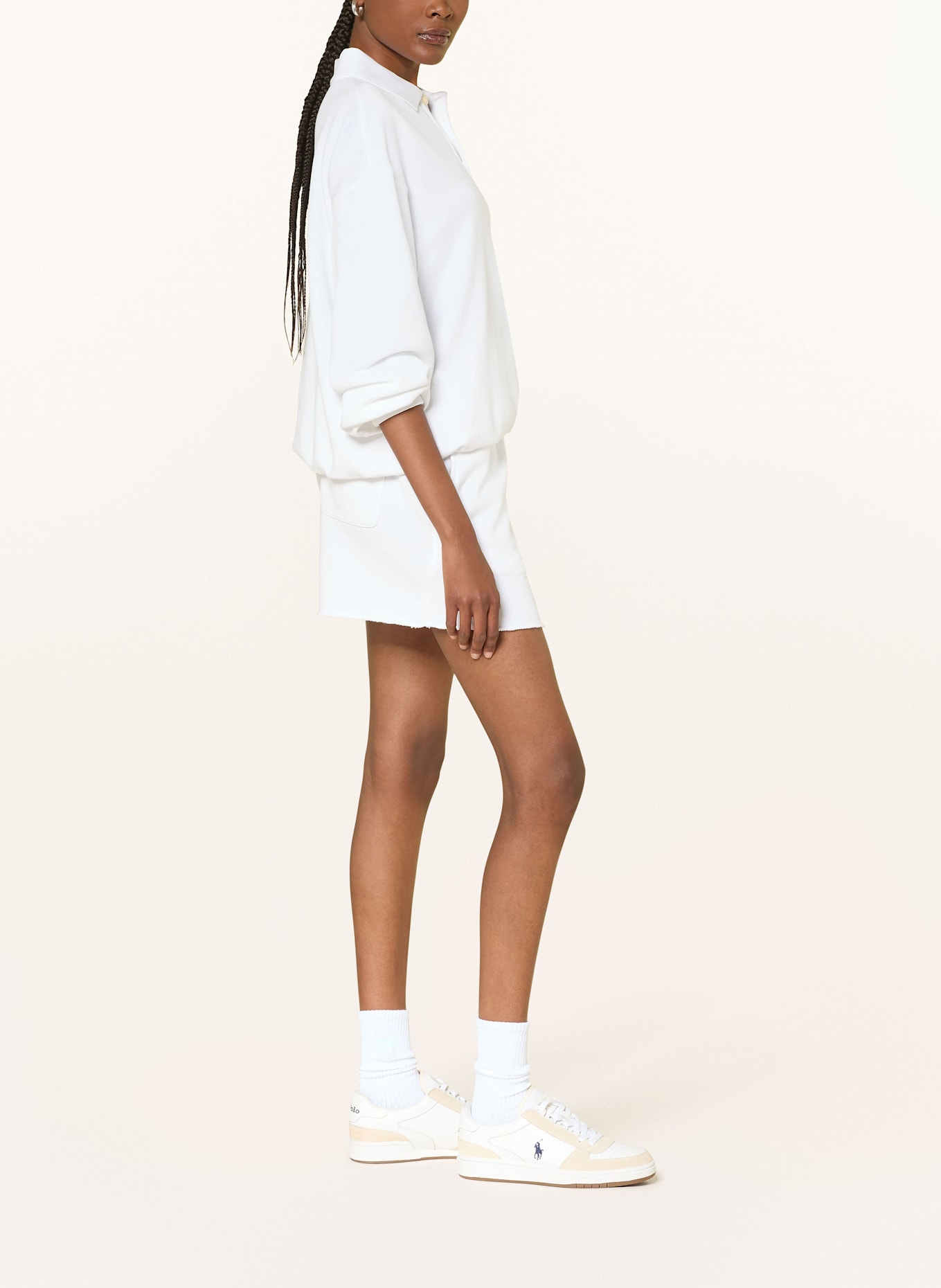 POLO RALPH LAUREN Sweat shorts: WHITE