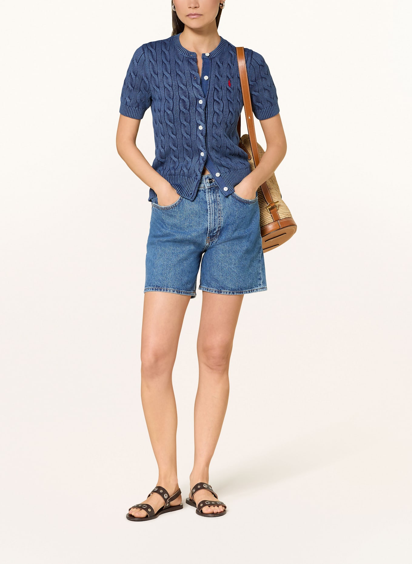 polo les RALPH LAUREN Kardigan: GRANATOWY