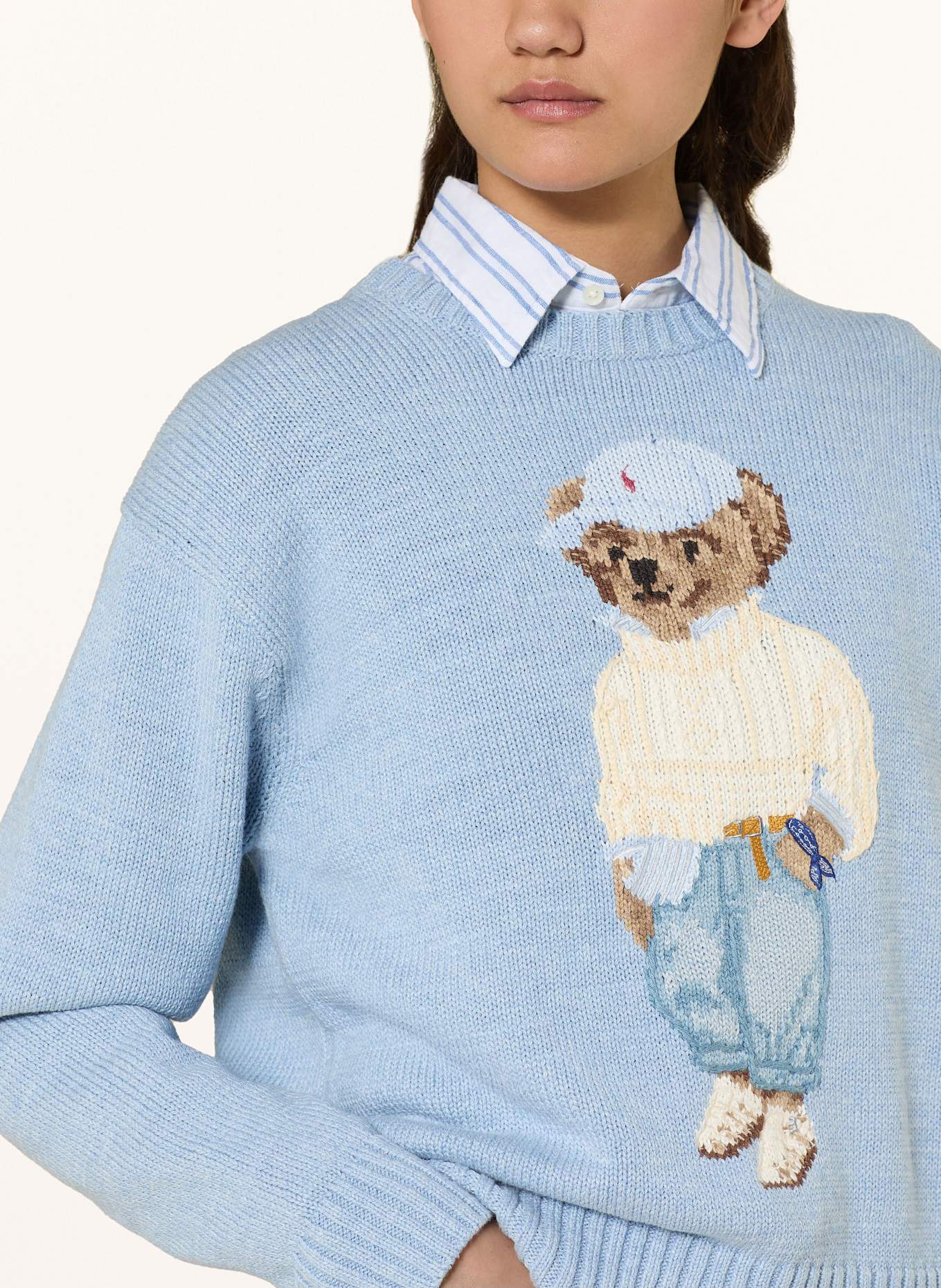 POLO RALPH LAUREN Pullover: HELLBLAU