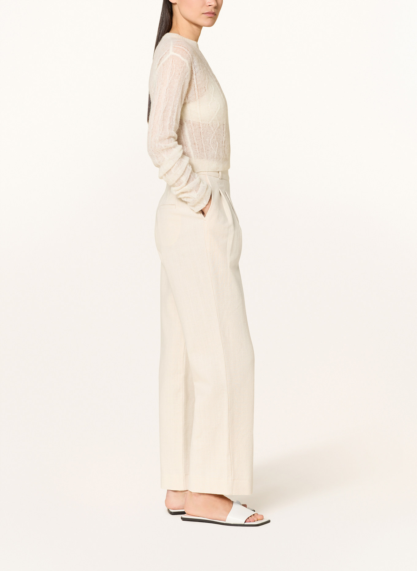 by Aylin Koenig Marlenehose BERTHA: ECRU