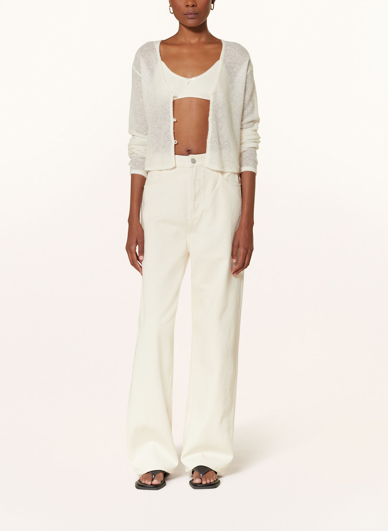 by Aylin Koenig Cropped-Top PALOMA: ECRU