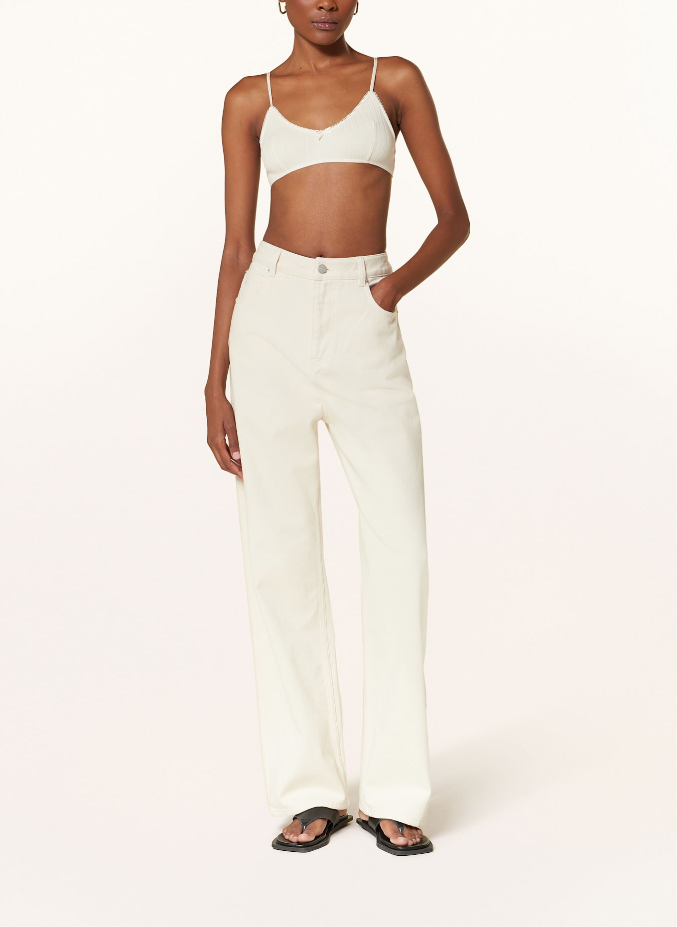 by Aylin Koenig Cropped-Top PALOMA: ECRU