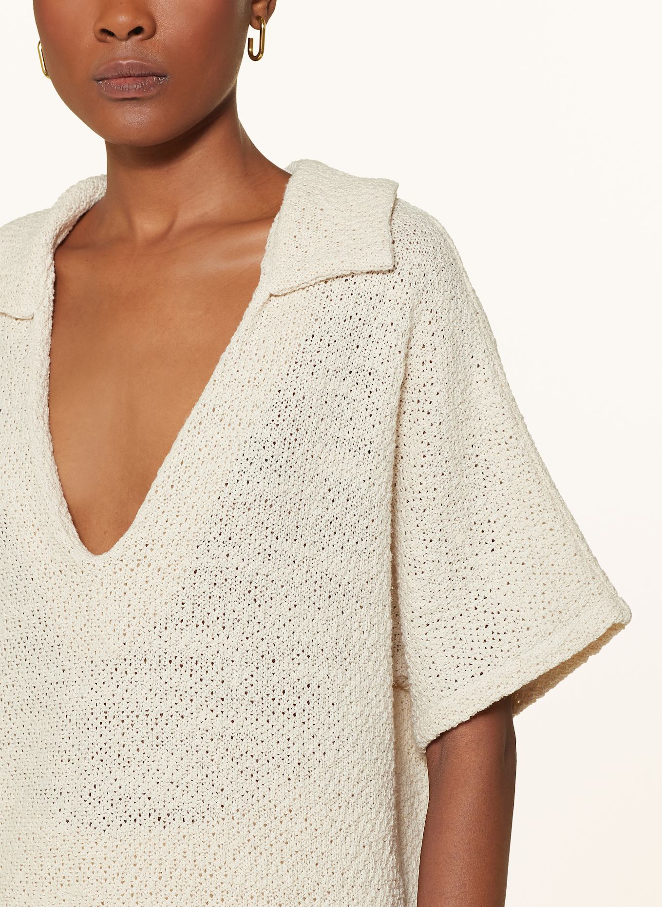 by Aylin Koenig Strick-Poloshirt MELISSA: ECRU