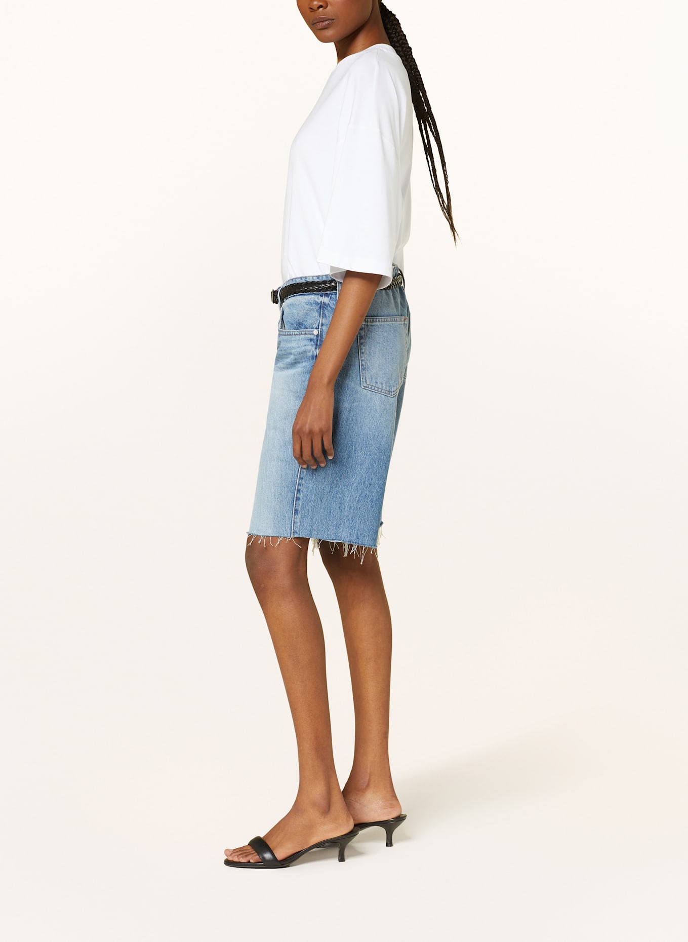 EB DENIM LOON denim shorts: LUC LUCA