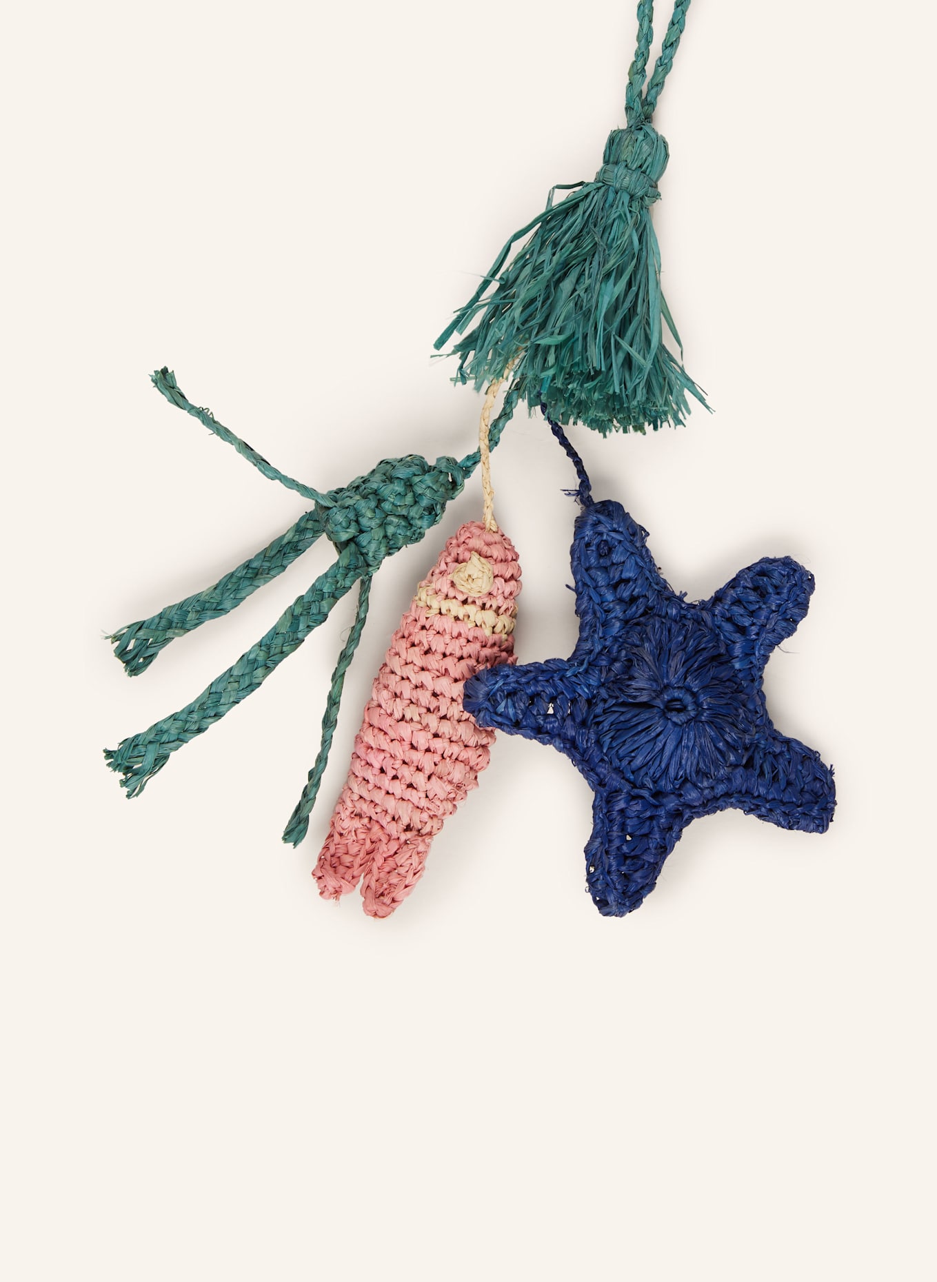 IBELIV Bag charm: GREEN / DARK BLUE / PINK