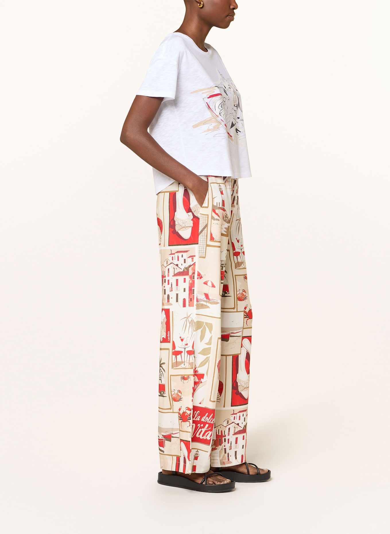 monari Hose: ROT / CREME / BEIGE