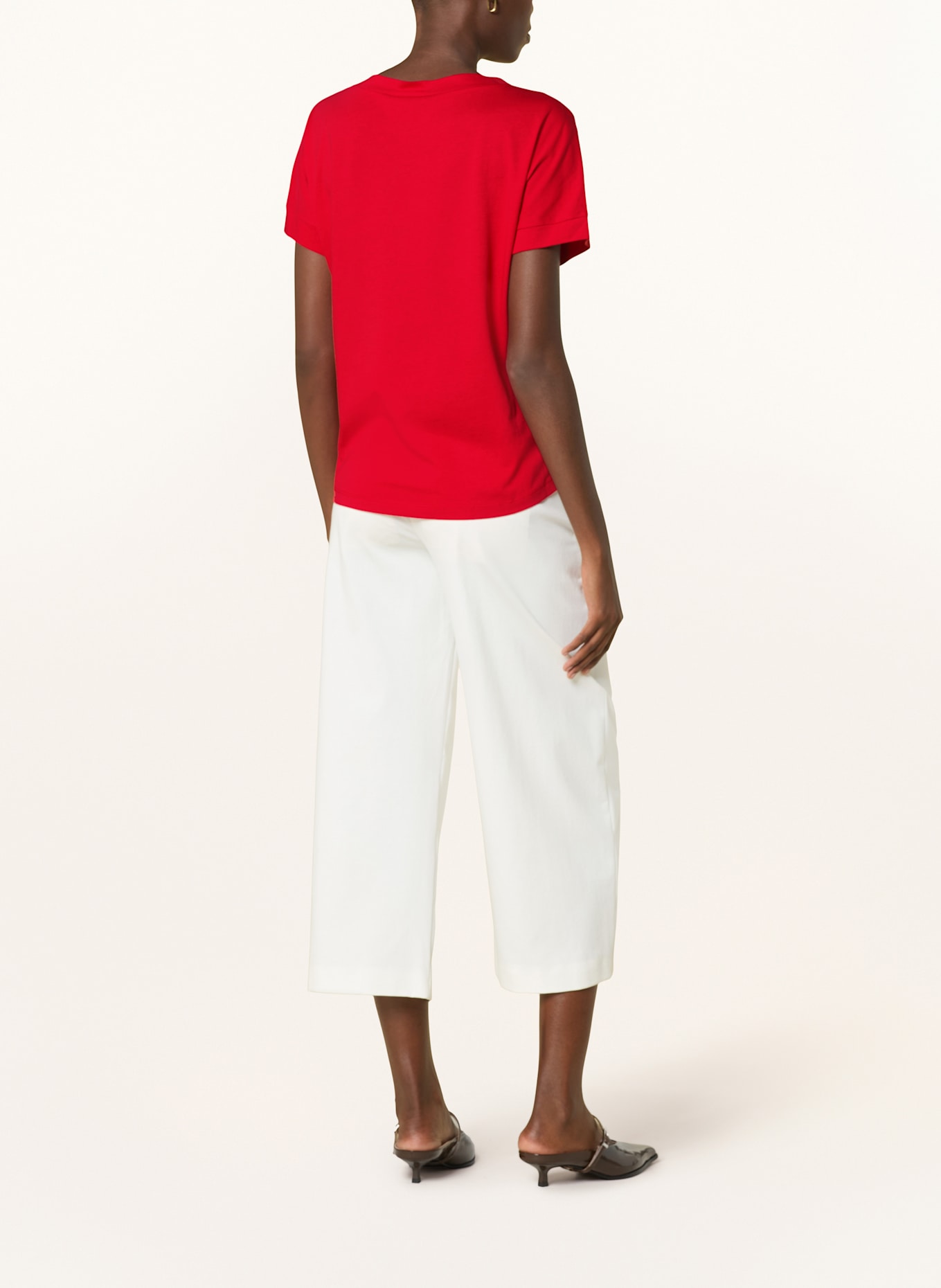 monari T-Shirt im Materialmix: ROT