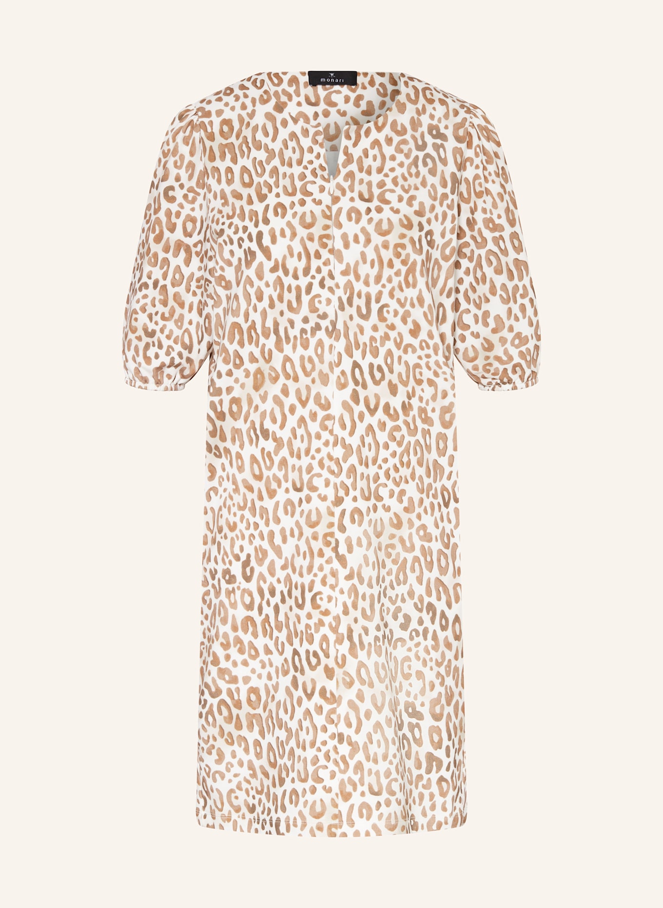 monari Jerseykleid: CAMEL/ ECRU/ BRAUN