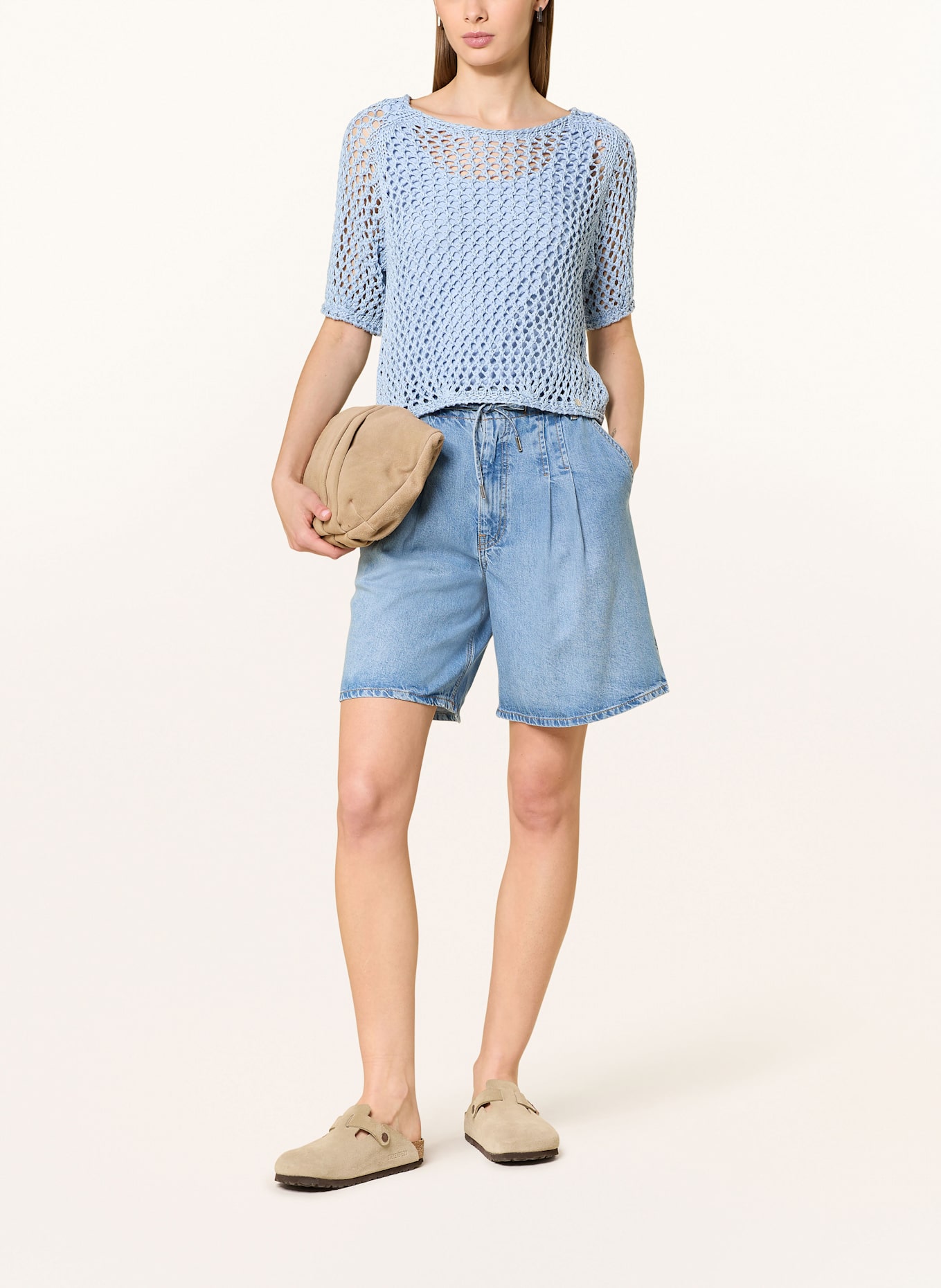 monari Strickshirt: HELLBLAU