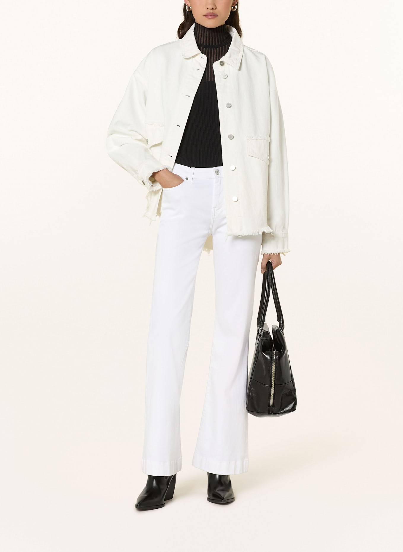 7 for all mankind Flared Jeans DOJO TAILORLESS: WEISS