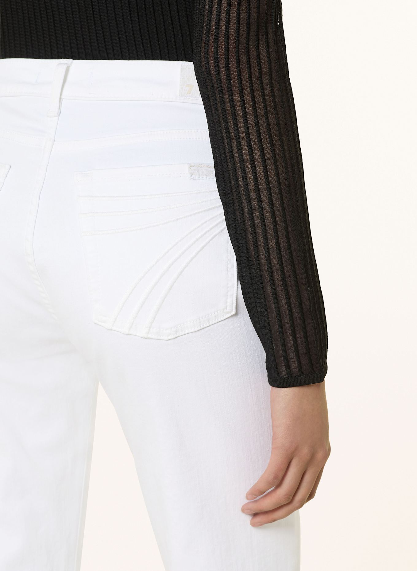 7 for all mankind Flared Jeans DOJO TAILORLESS: WEISS
