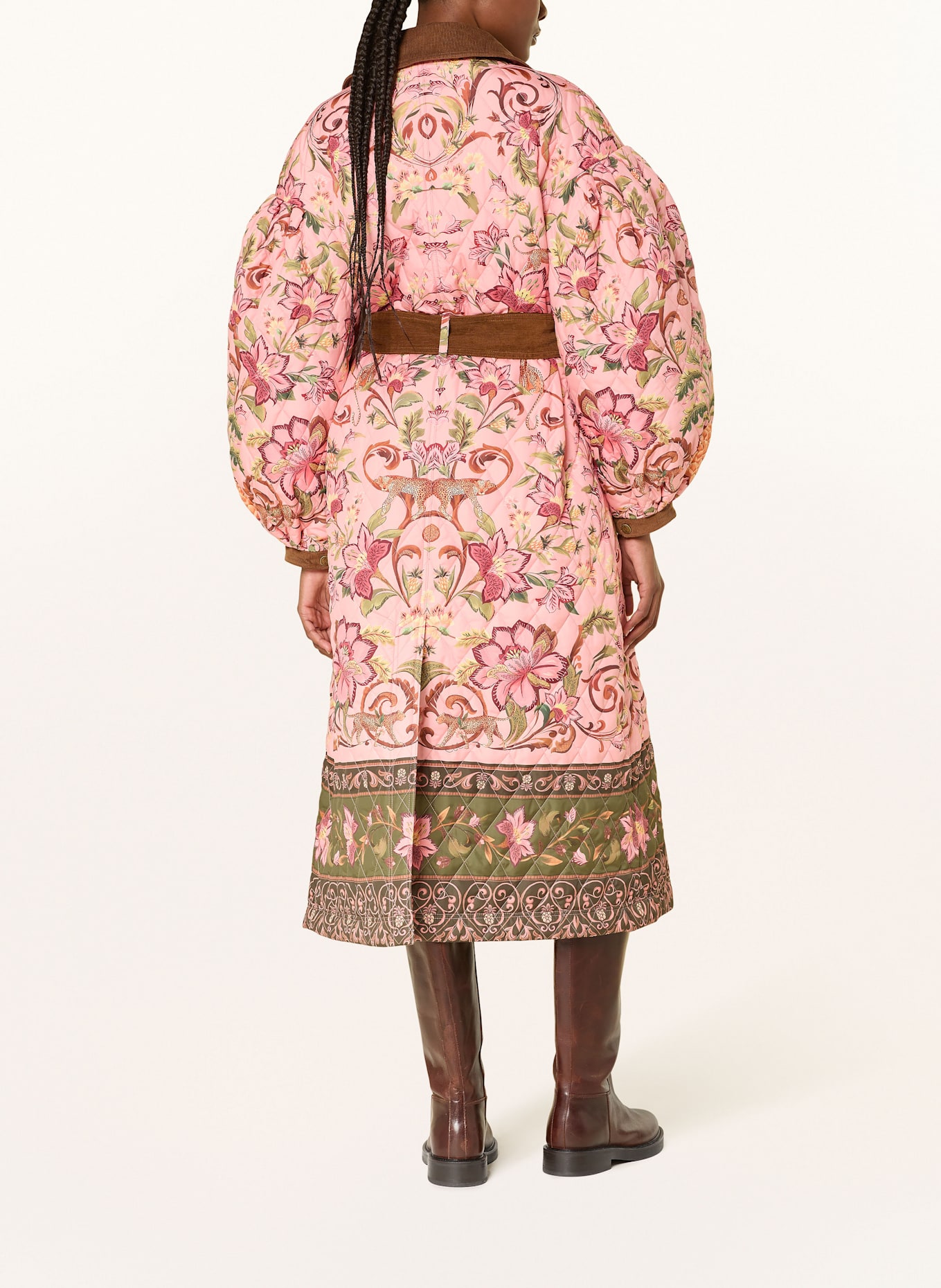 Barbour Steppmantel CAMI QUILT: ROSA / PINK / KHAKI