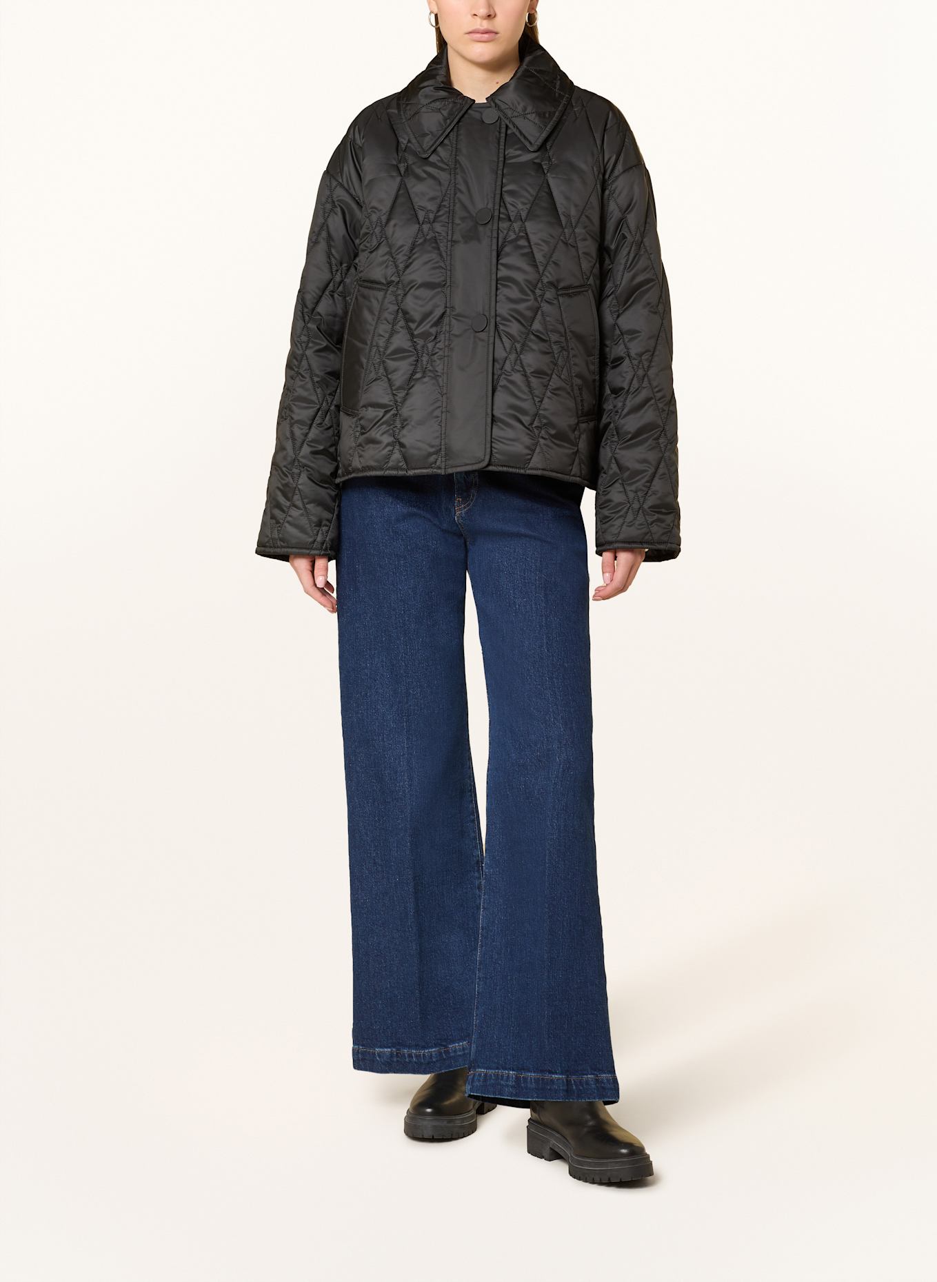 Barbour Steppjacke BERNADETTE: SCHWARZ