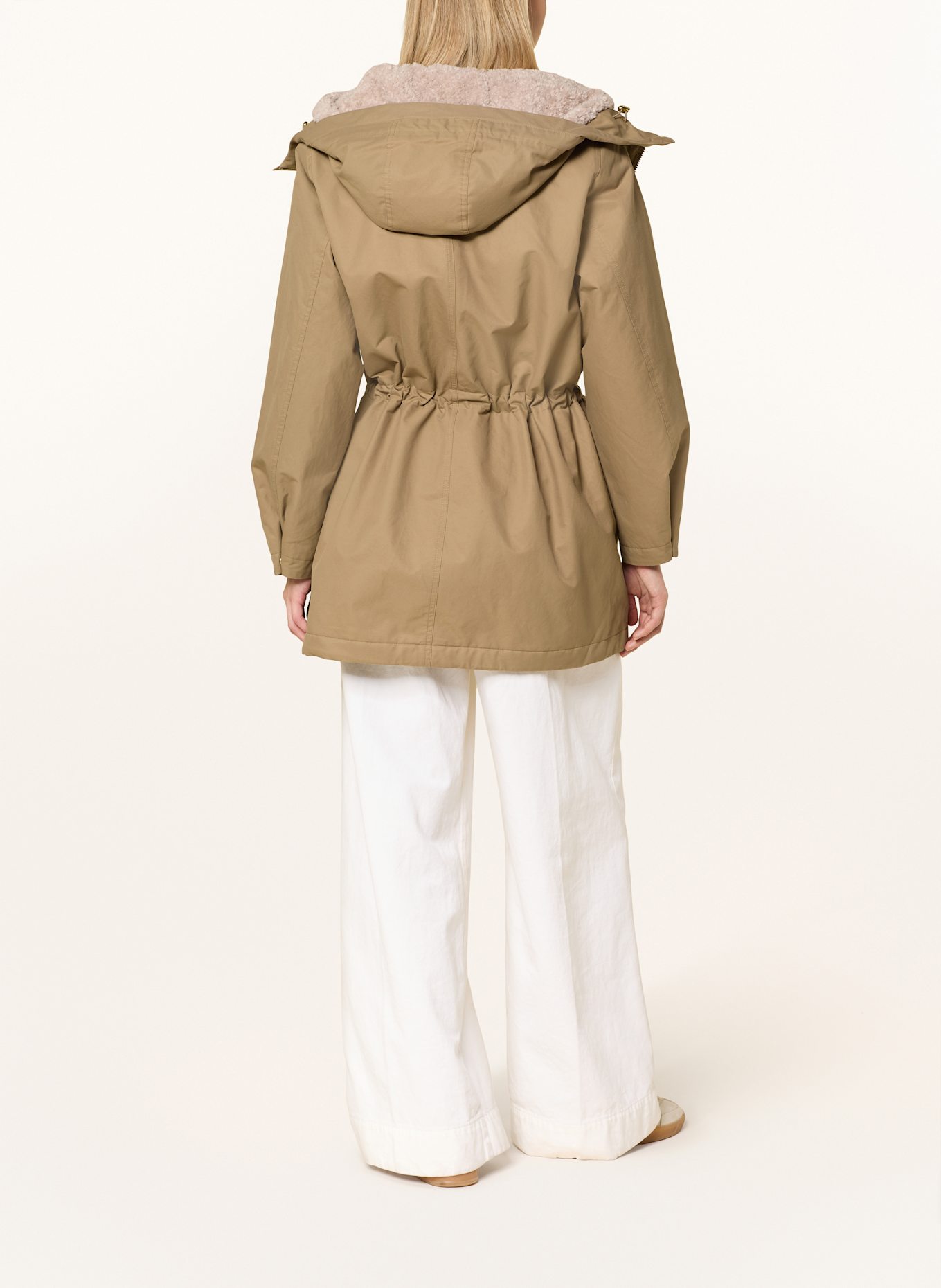 Barbour Parka INOLA mit Teddyfell: KHAKI