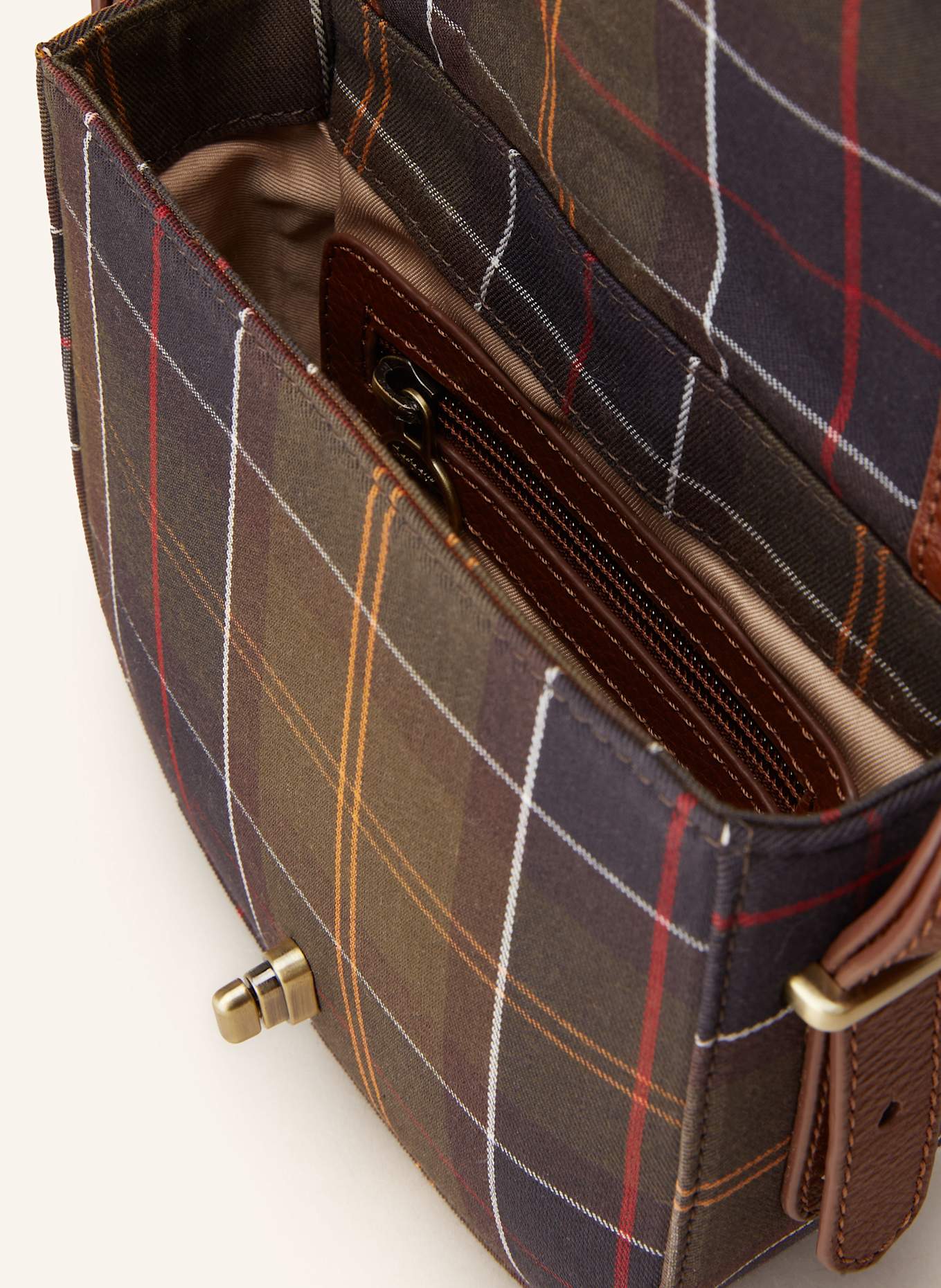 Barbour Umhängetasche ELM: DUNKELBLAU / GRÜN / BRAUN