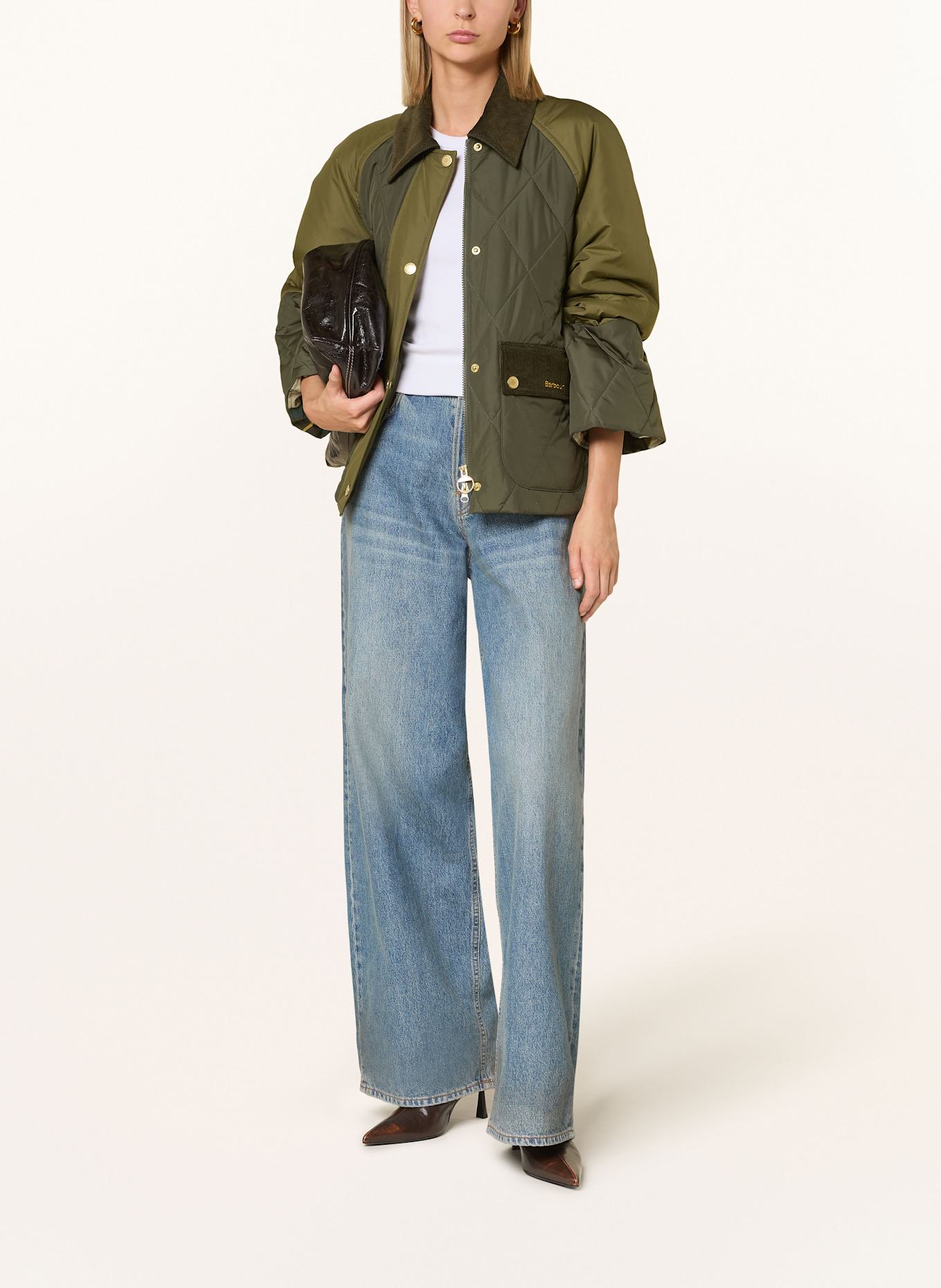 Barbour MARTHA quilted jacket: DARK GREEN / GREEN