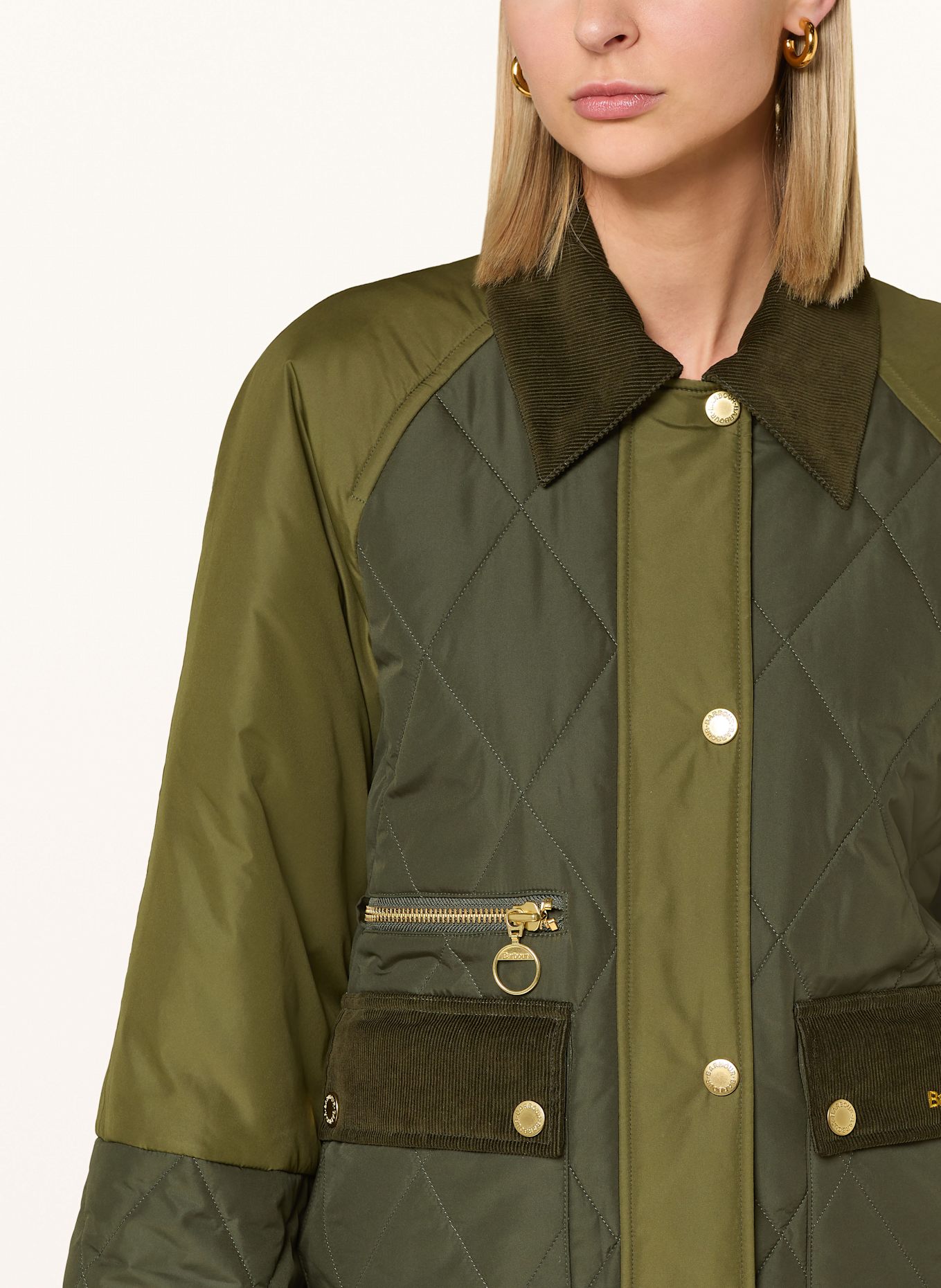 Barbour MARTHA quilted jacket: DARK GREEN / GREEN