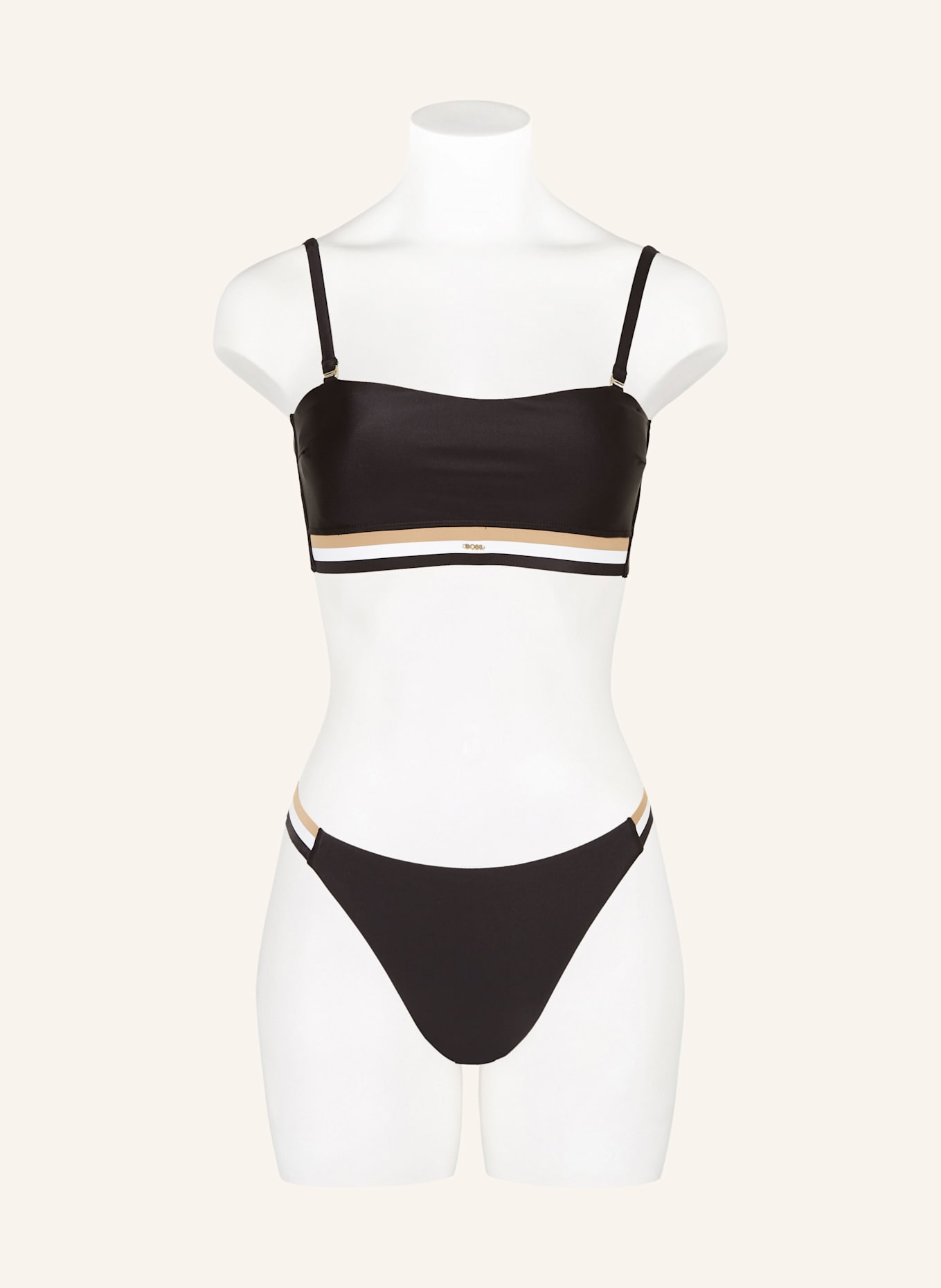 BOSS Bandeau-Bikini-Top ICONIC: SCHWARZ