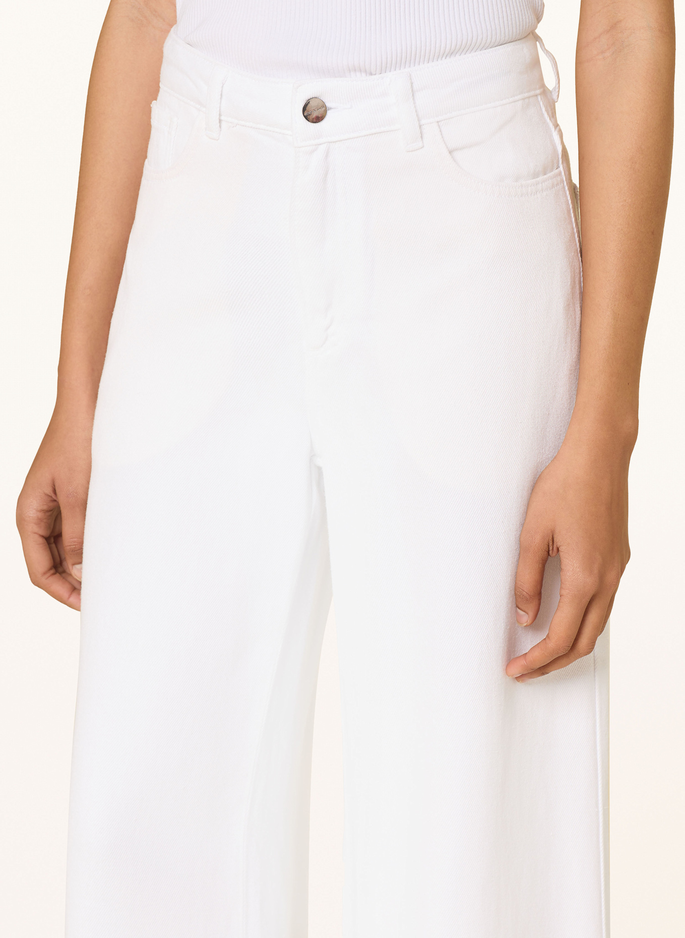 Rich & Royal Wide leg jeans: WIT