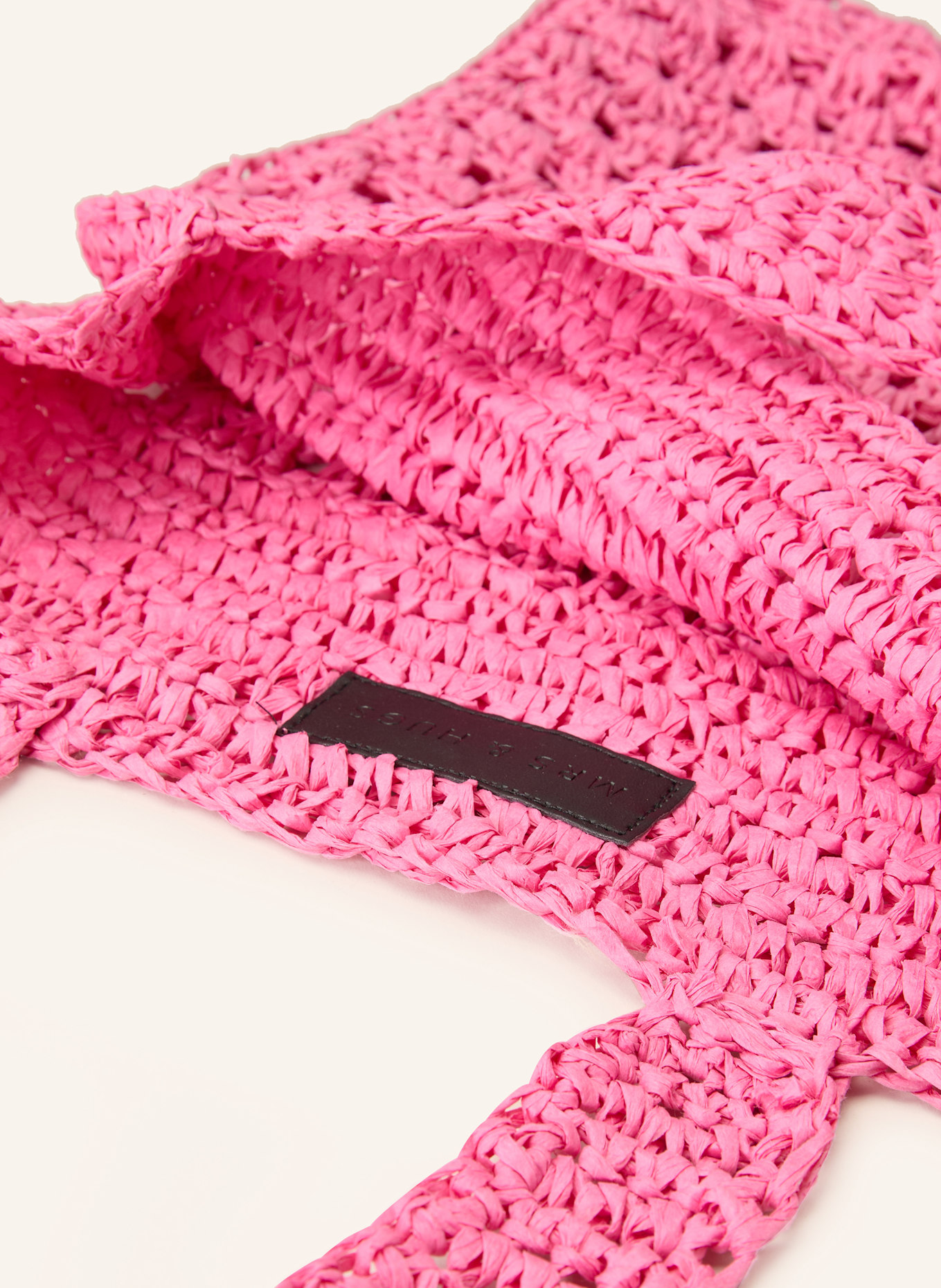 MRS & HUGS Torba shopper: MOCNORÓŻOWY