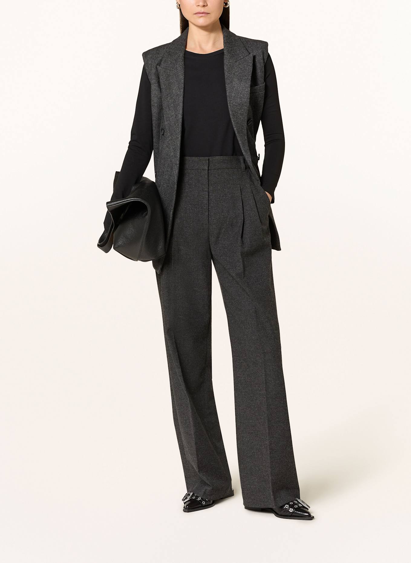 MRS & HUGS Marlenehose: DUNKELGRAU