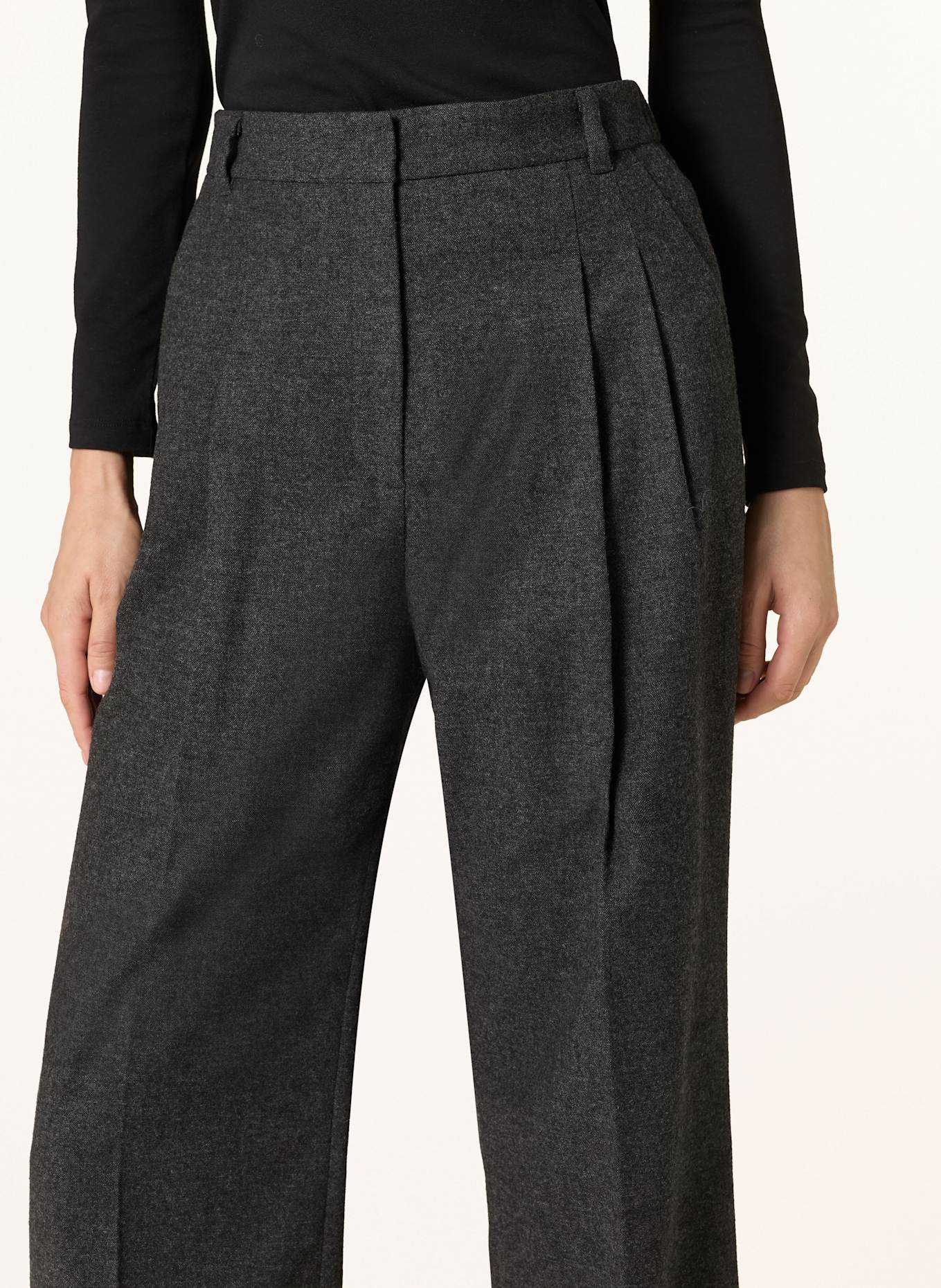 MRS & HUGS Marlenehose: DUNKELGRAU