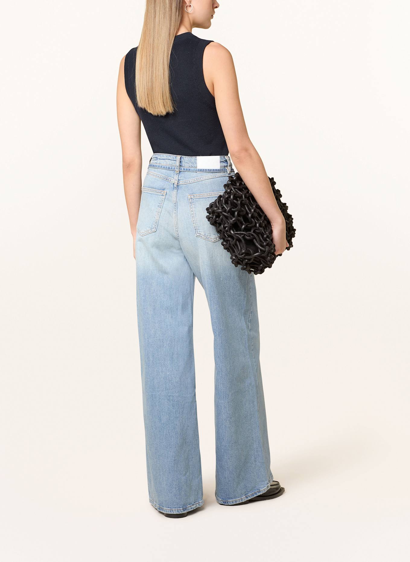 OPUS Jeansy wide leg MIVA: 70229 light breeze blue