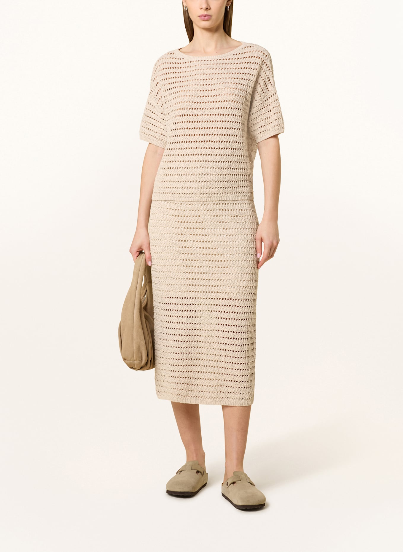 OPUS Strickrock RENISA: BEIGE