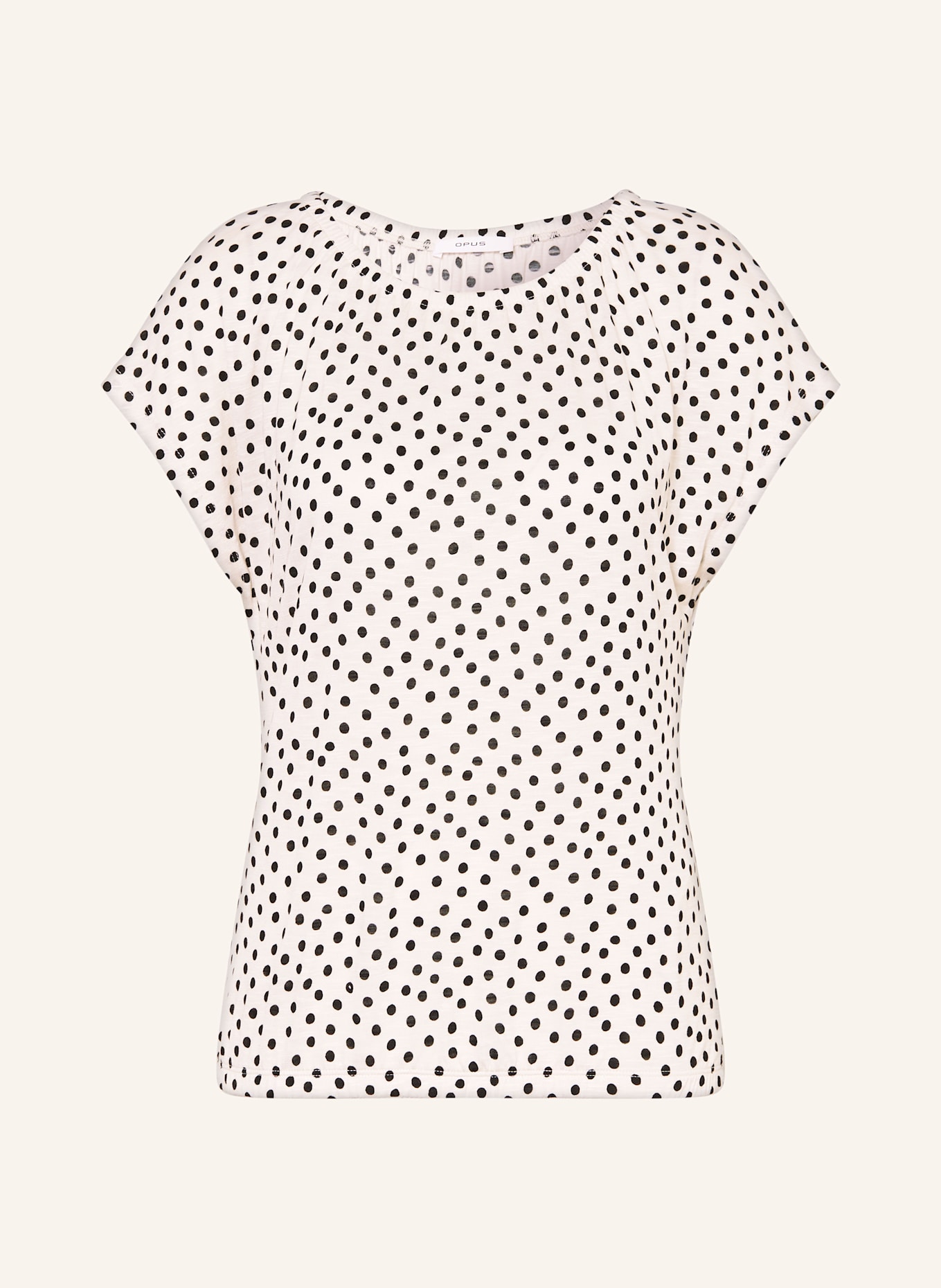 OPUS T-shirt SLIMSI: CREAM