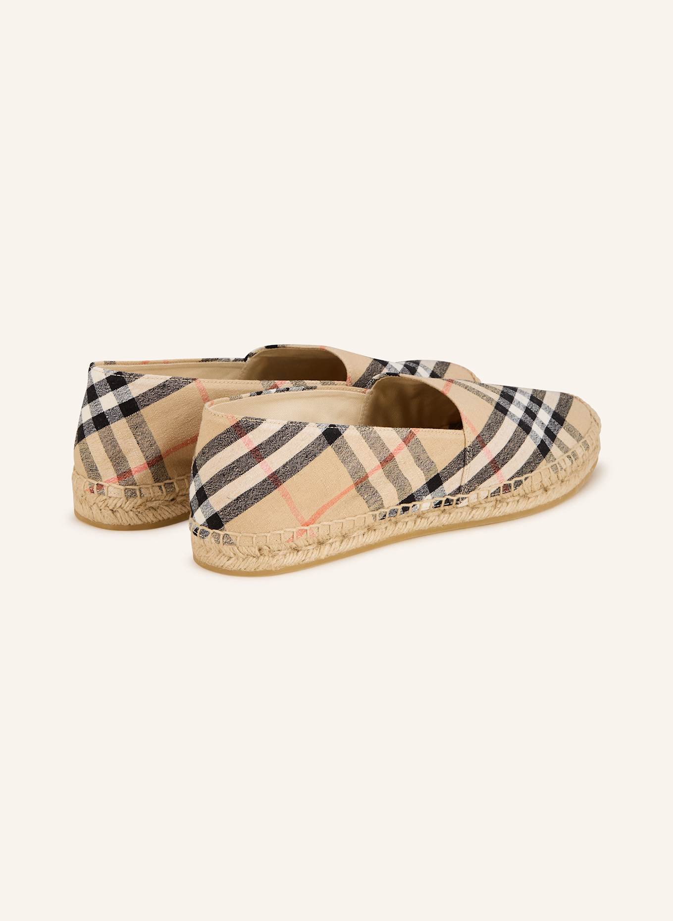 BURBERRY Espadrilles MEWS: CREAM/ BLACK