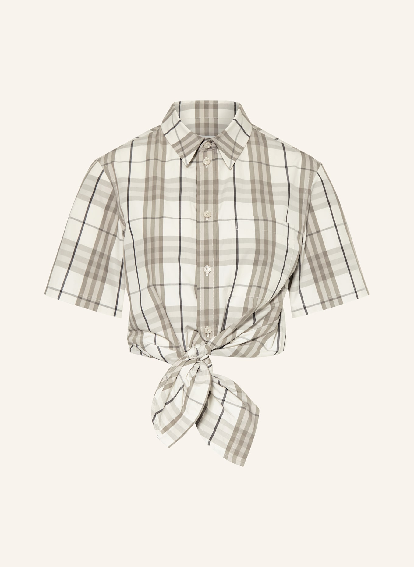 BURBERRY Koszula: JASNOCZARY/ SZARY/ CZARNY