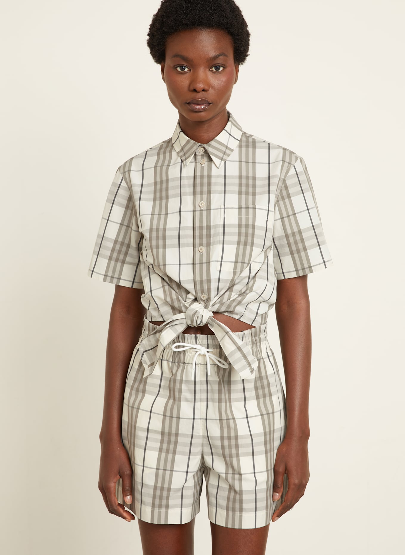BURBERRY Koszula: JASNOCZARY/ SZARY/ CZARNY