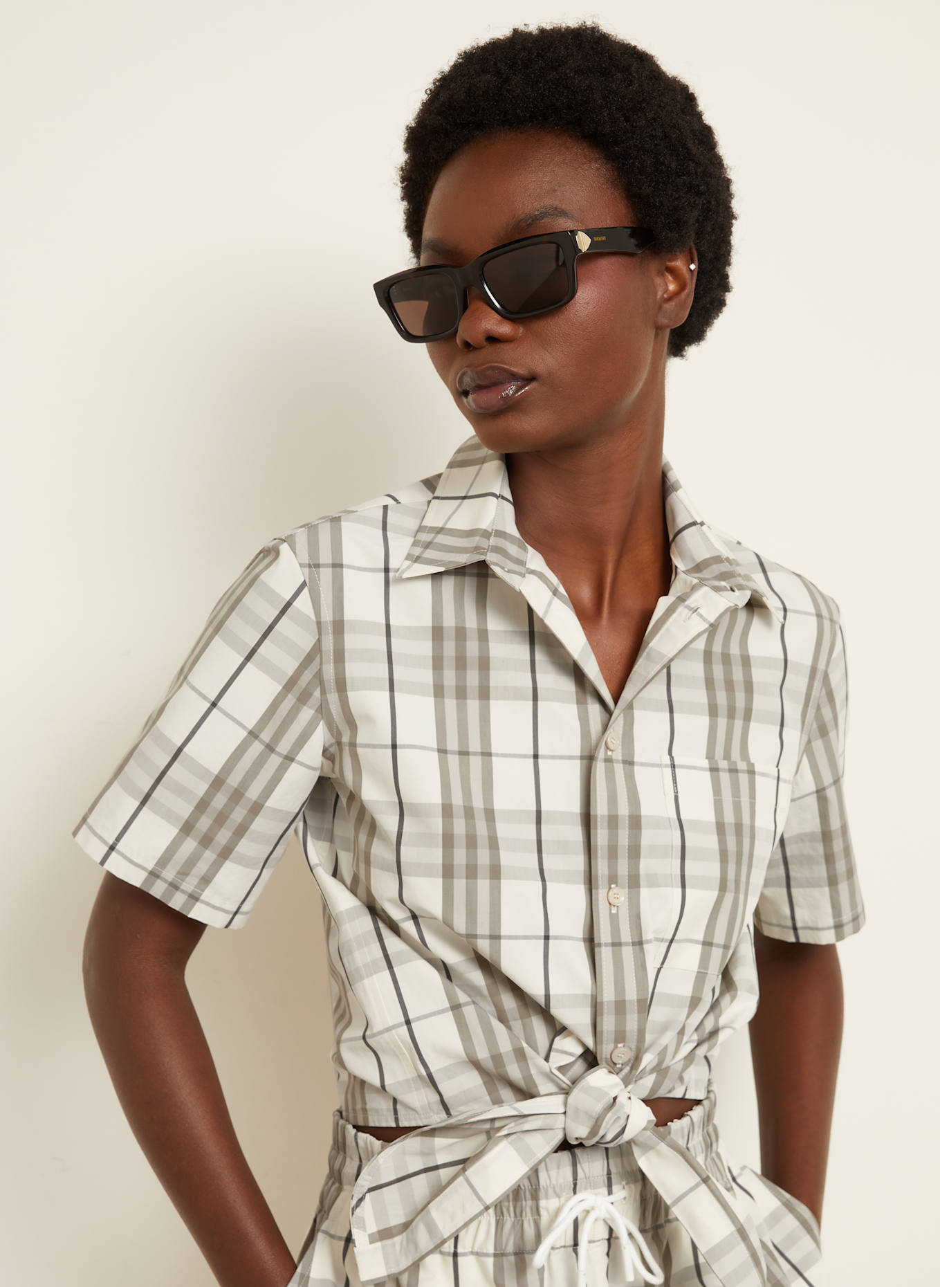 BURBERRY Koszula: JASNOCZARY/ SZARY/ CZARNY