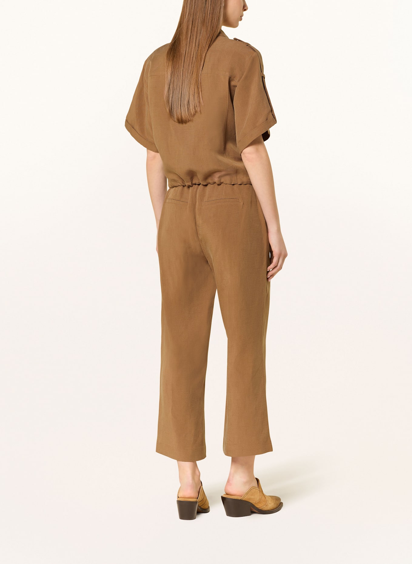 monari 7/8 pants: BROWN